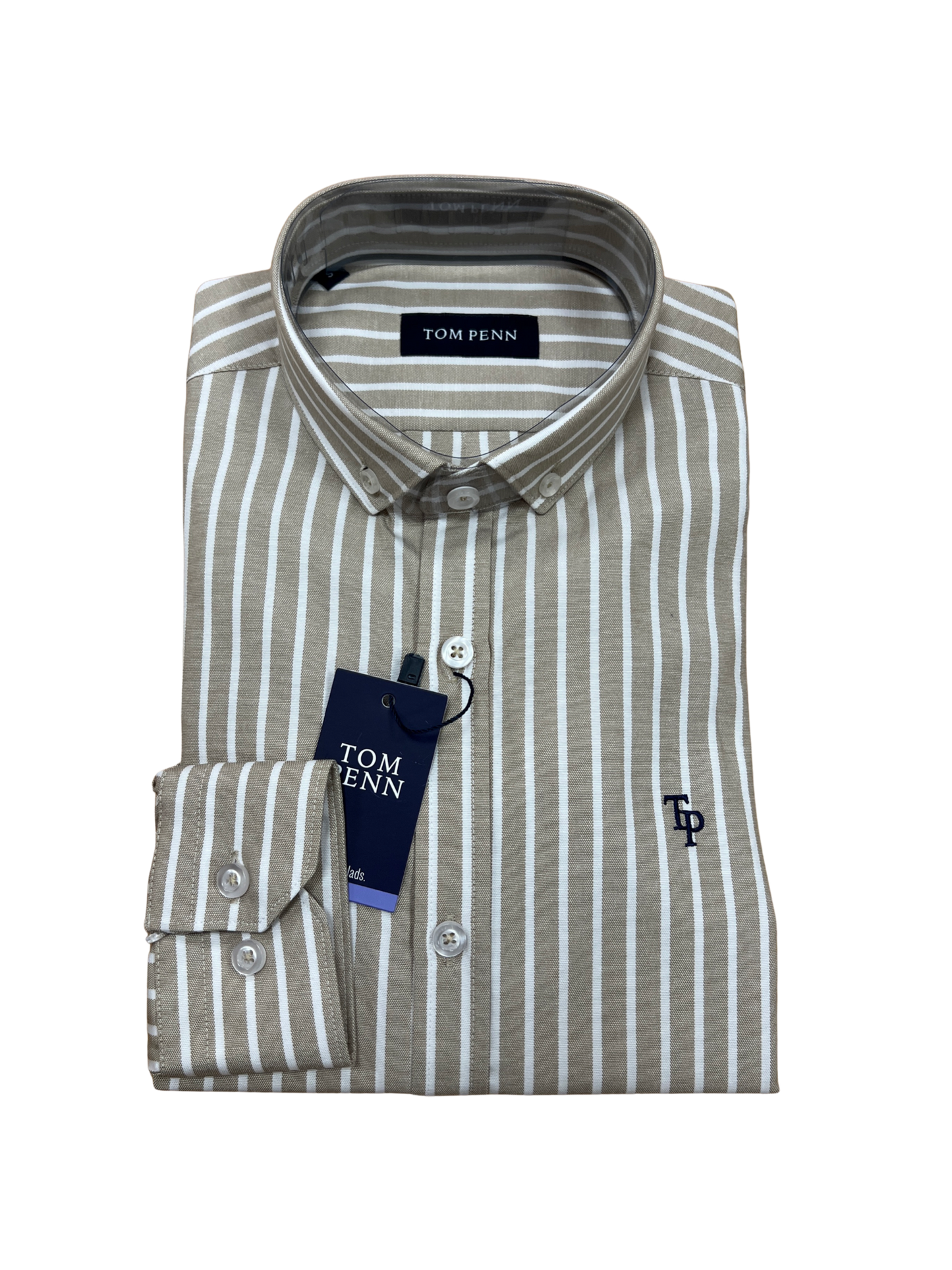 Oxford Stripe Shirt - Tan TP933