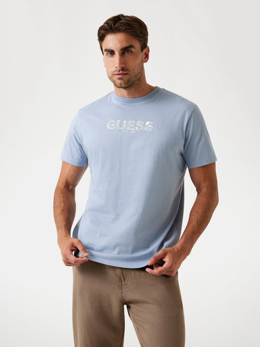 Embroidered Logo T-Shirt - Light Blue