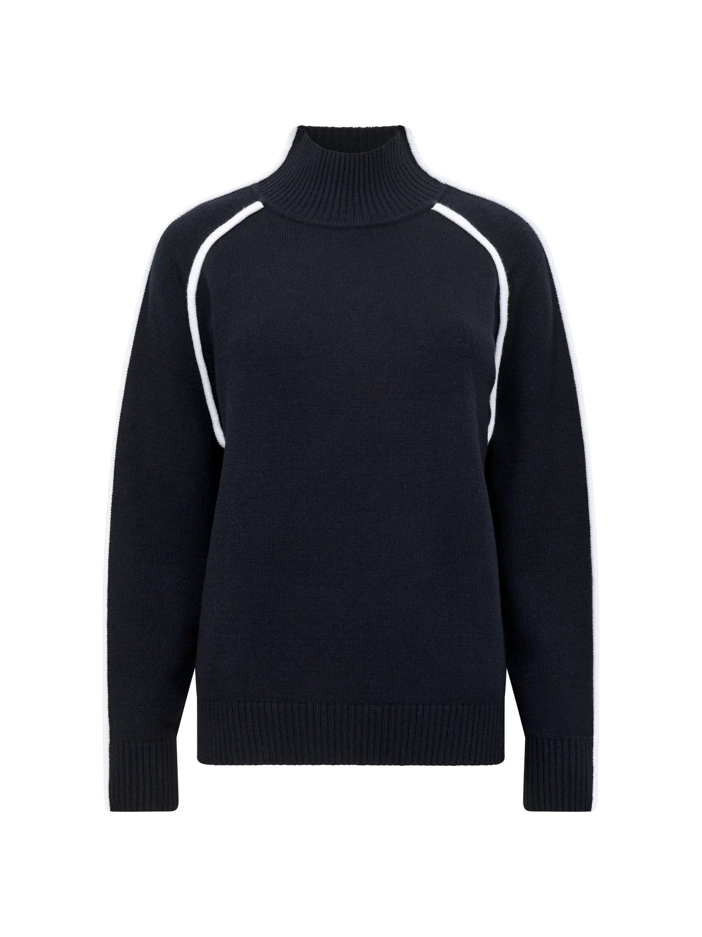 Jordan High Neck Long Sleeve Jumper - Black Porcelain