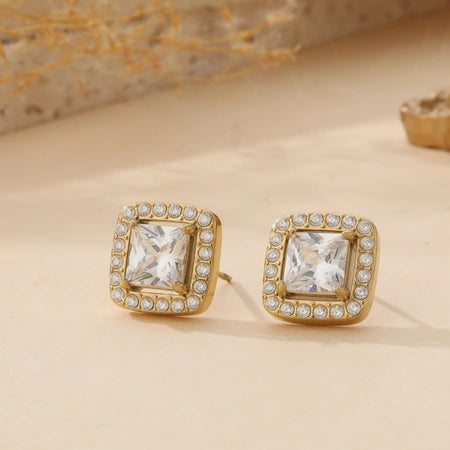 Victoire Zirconium Earring - Gold