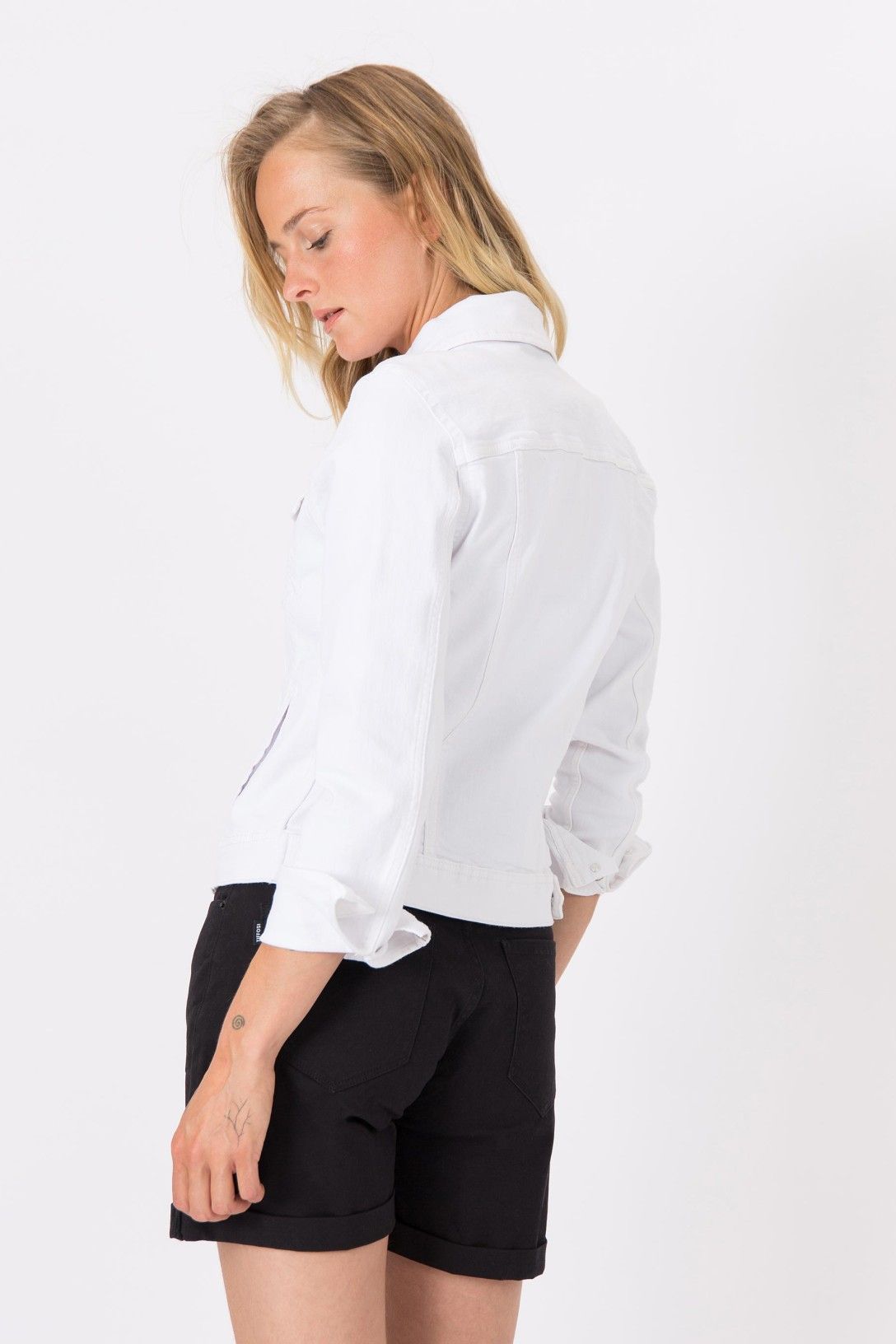 Tiffosi "Trudy" Denim Jacket - White