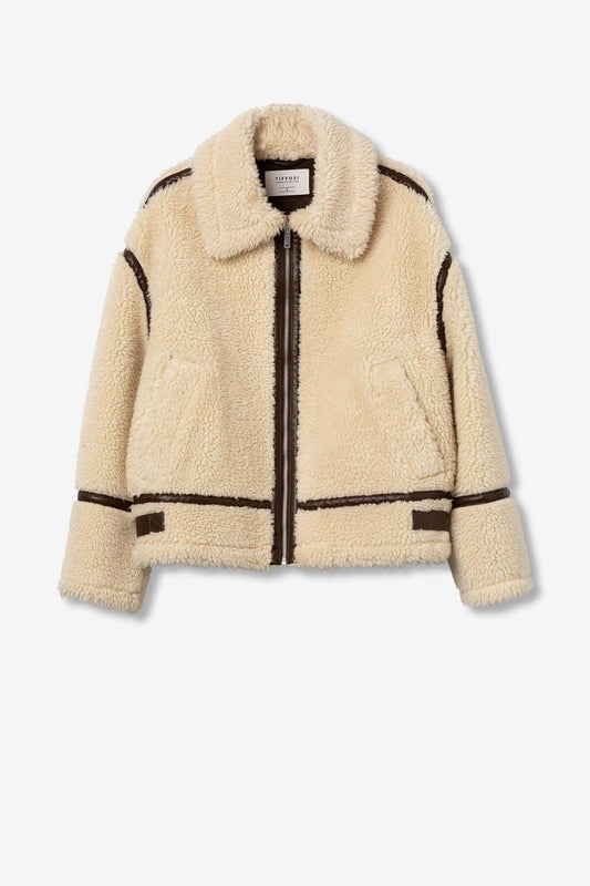 Relaxed Fit Sherpa Jacket - Birch