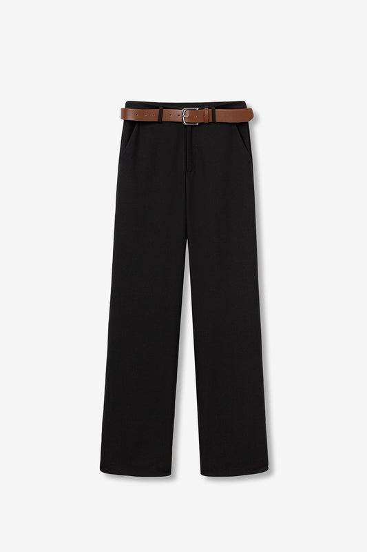 'Elora' Straight Leg Trouser - Black