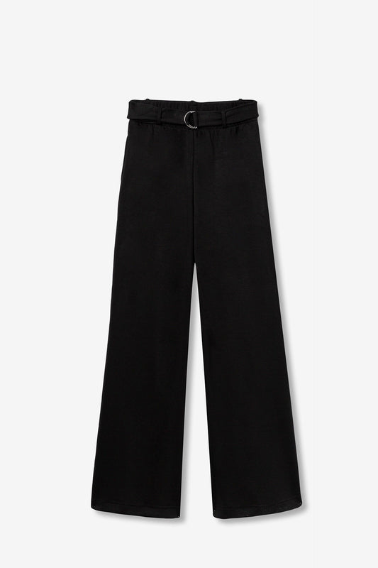 'Paloma' Palazzo Style Wide Leg Pant - Black
