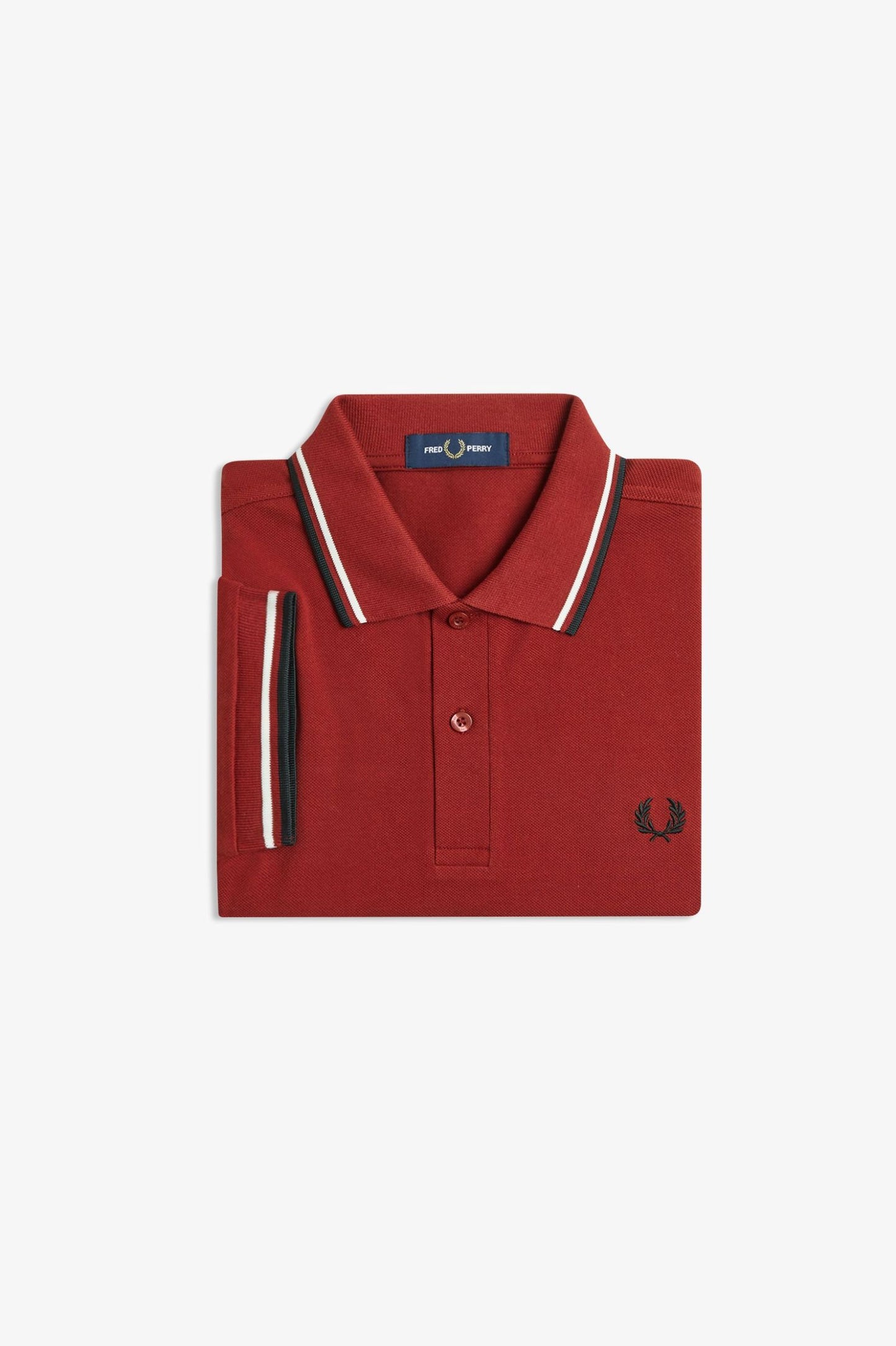 Twin Tipped Polo Shirt - Burnt Red