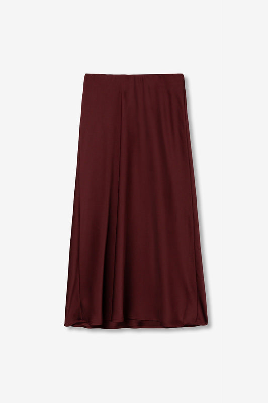 'Kansas' Skirt - Deep Burgundy