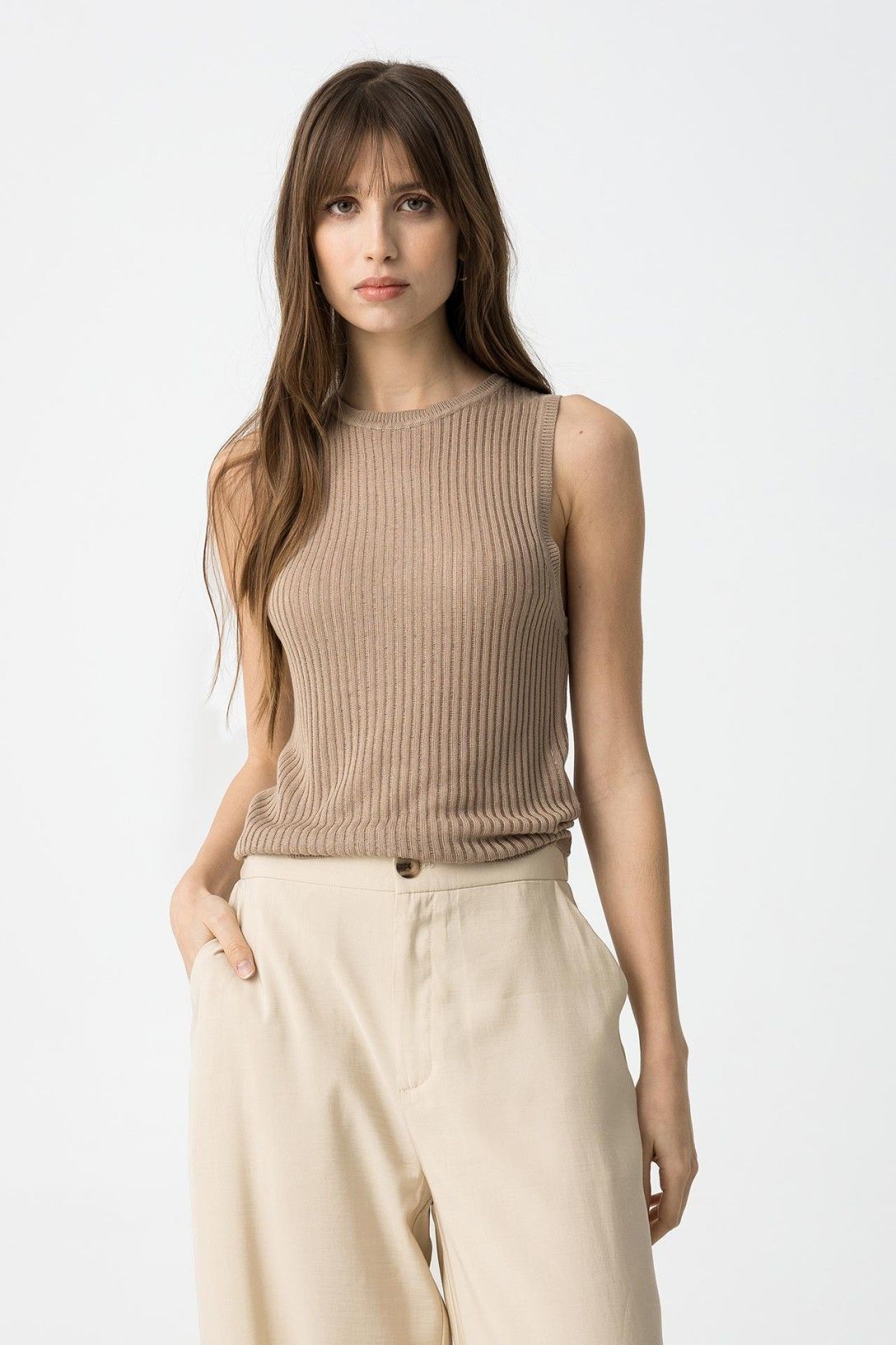 Tiffosi 'Andros' Vest - Beige