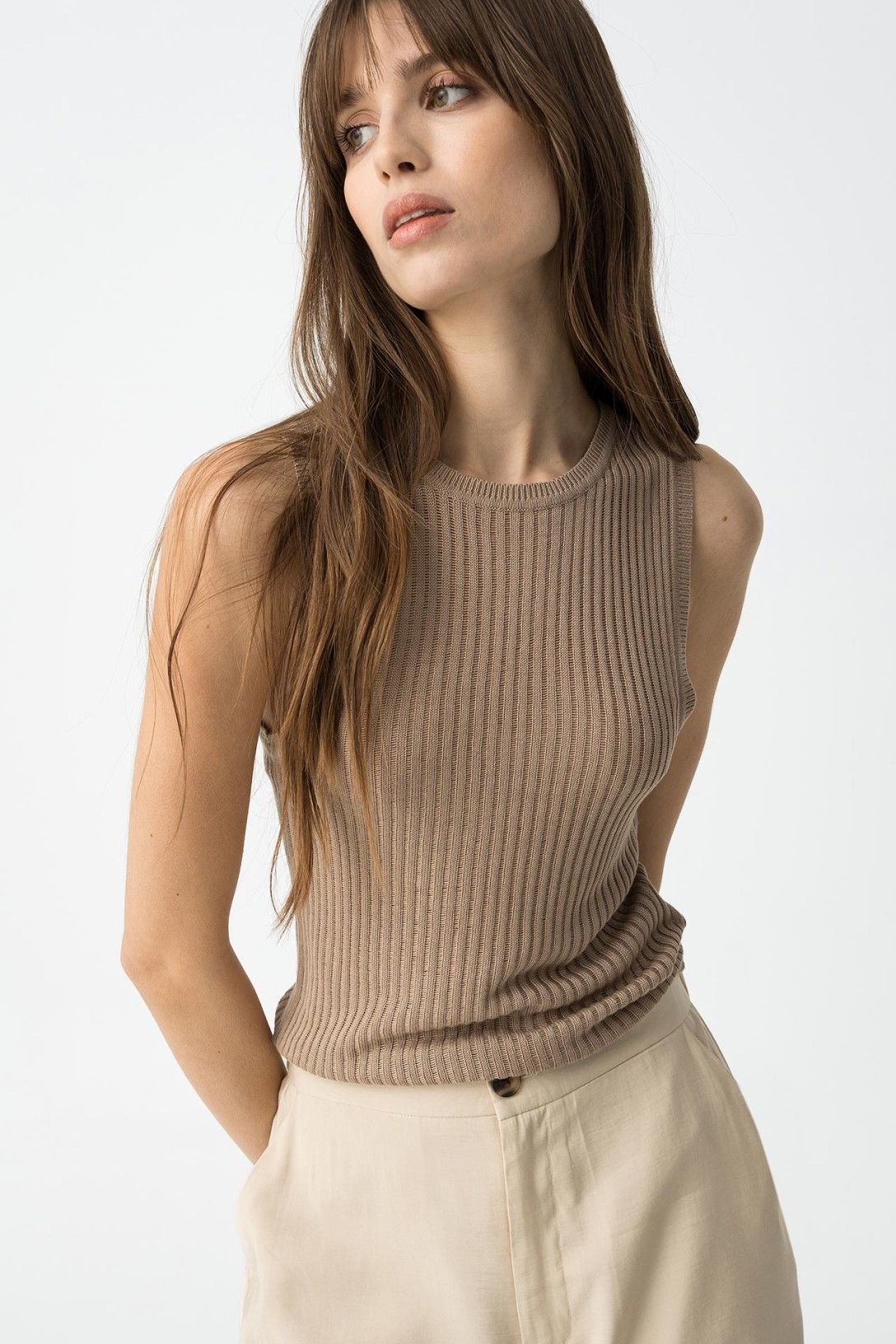 Tiffosi 'Andros' Vest - Beige