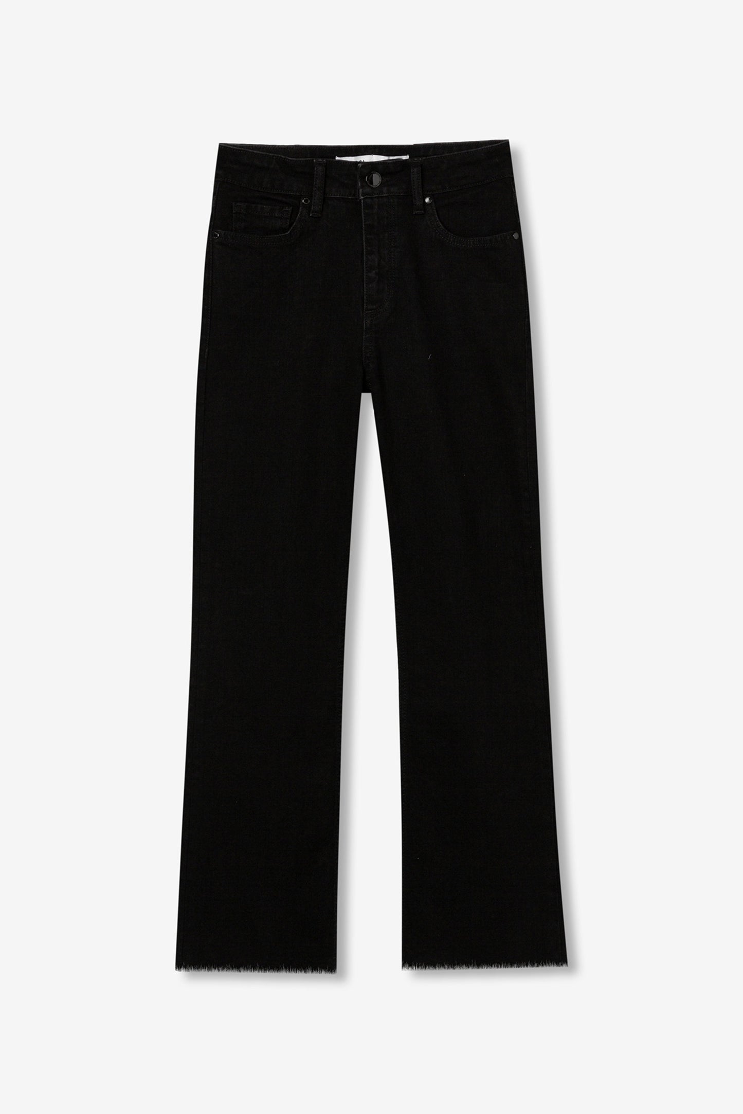 Megan Cropped Flare Jean - Black