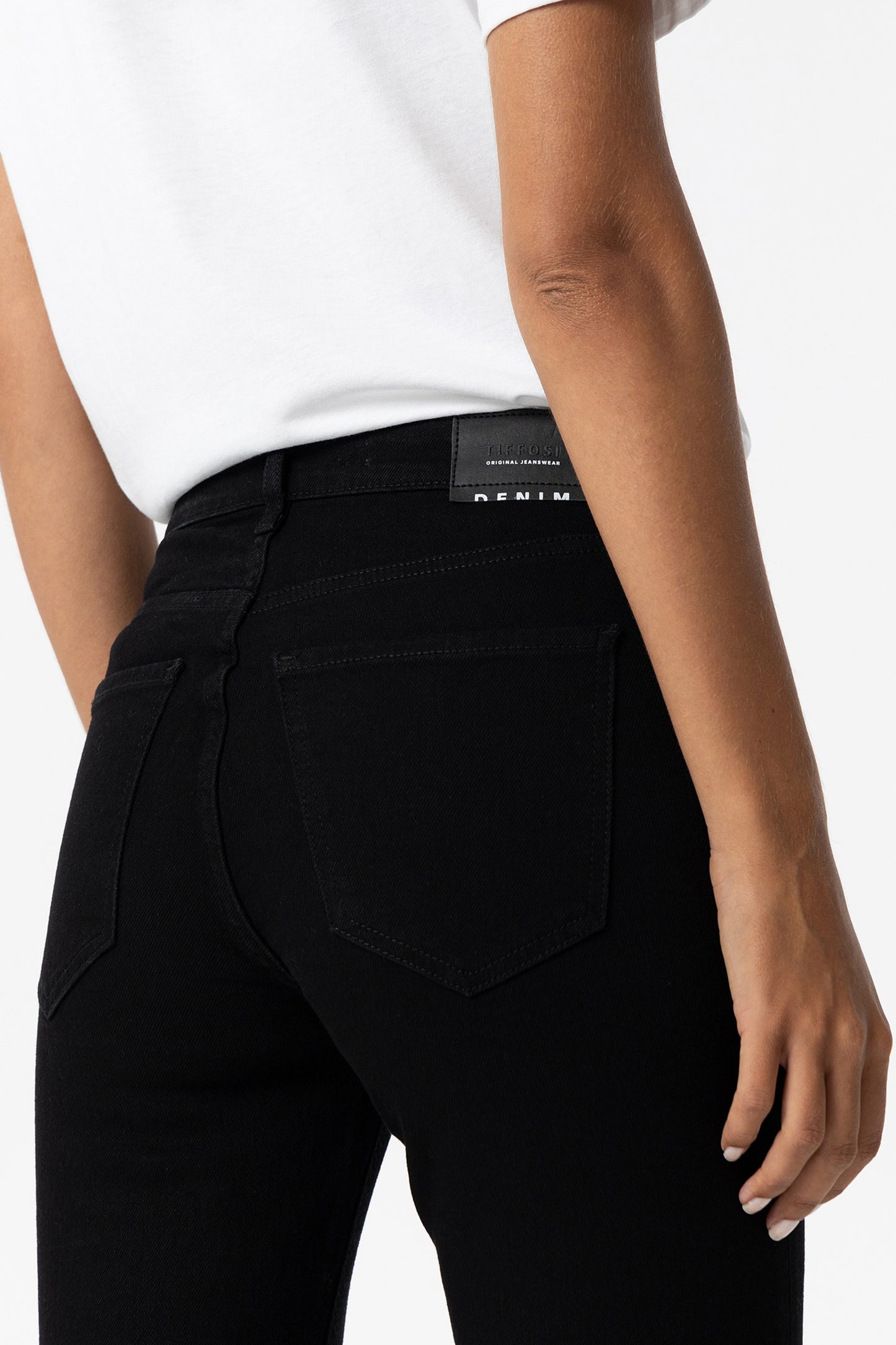 Megan Cropped Flare Jean - Black