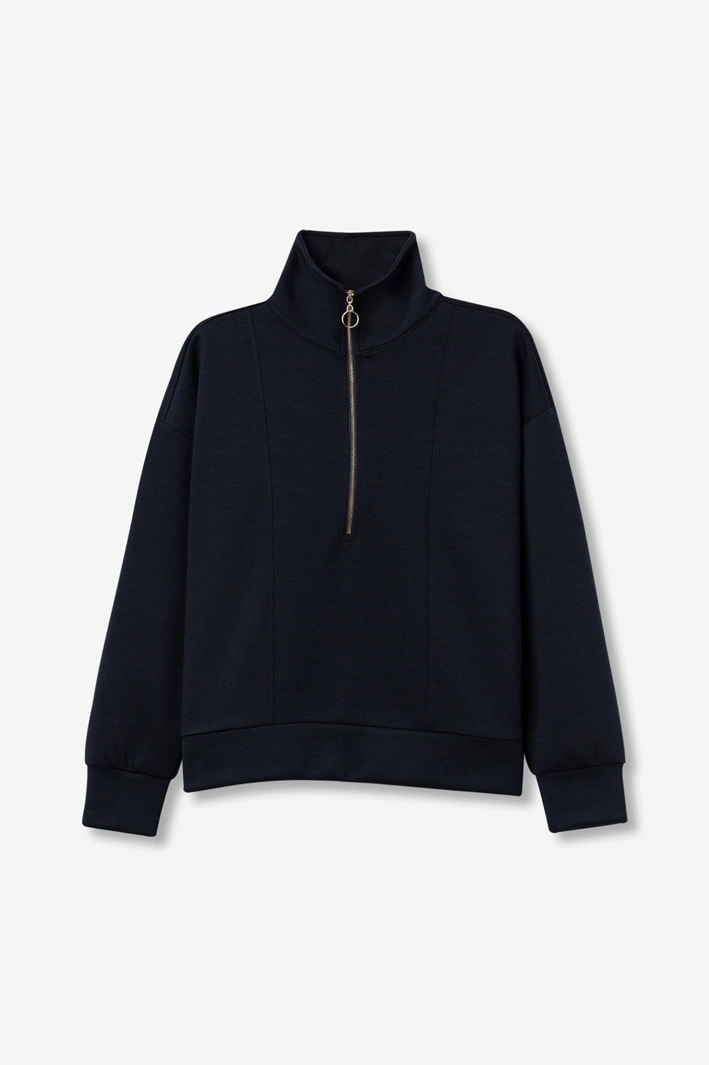 'Milano' 1/2 Zip Sweater - Lyons Blue