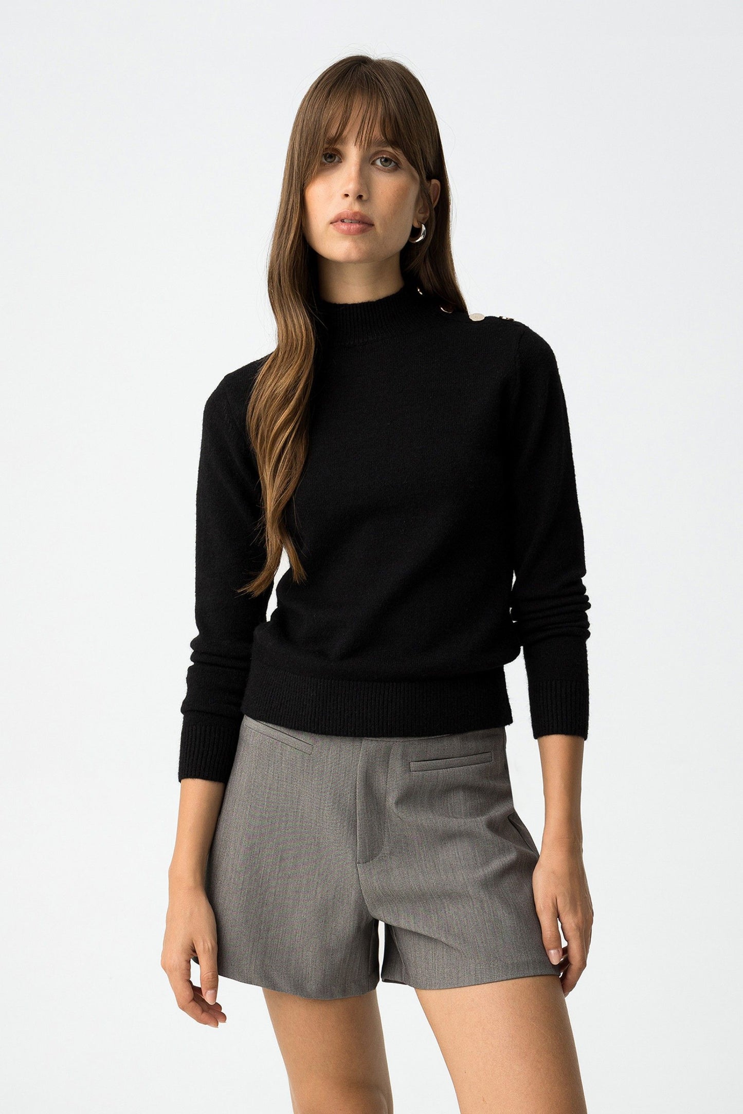 'Bauhaus' Slim Fit Jumper - Black