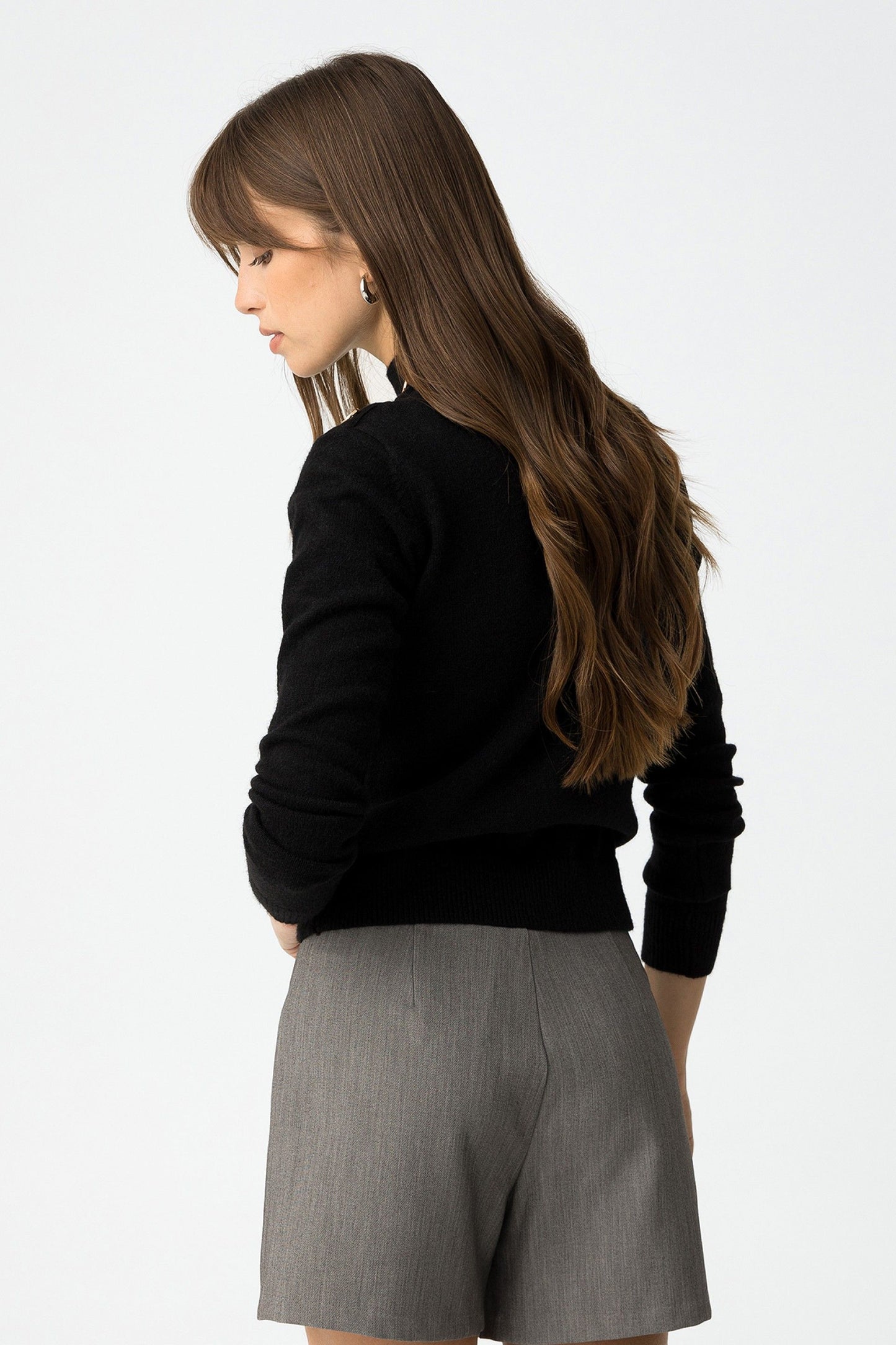 'Bauhaus' Slim Fit Jumper - Black