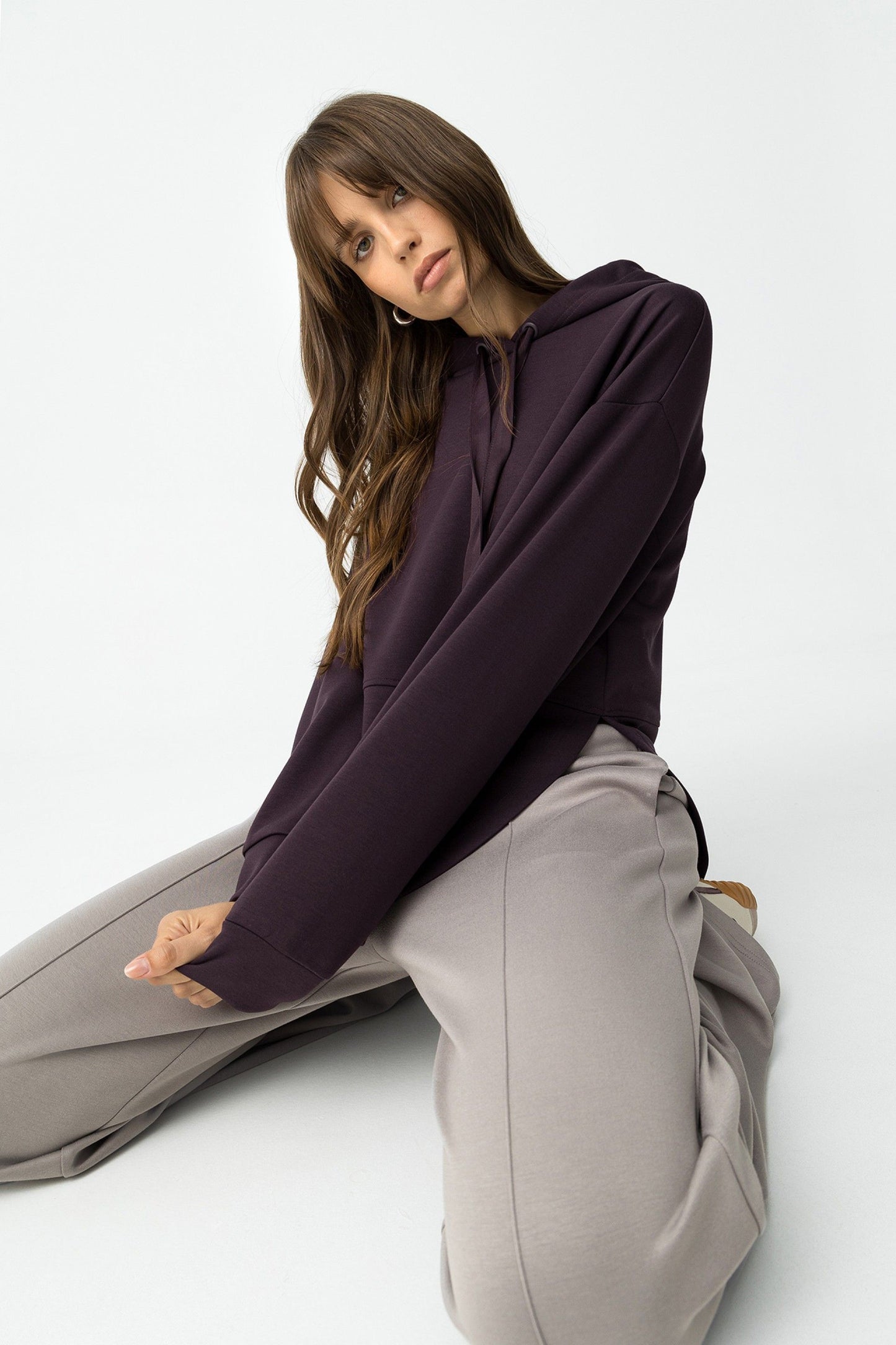 'Caly' Sweatshirt - Shadow Purple