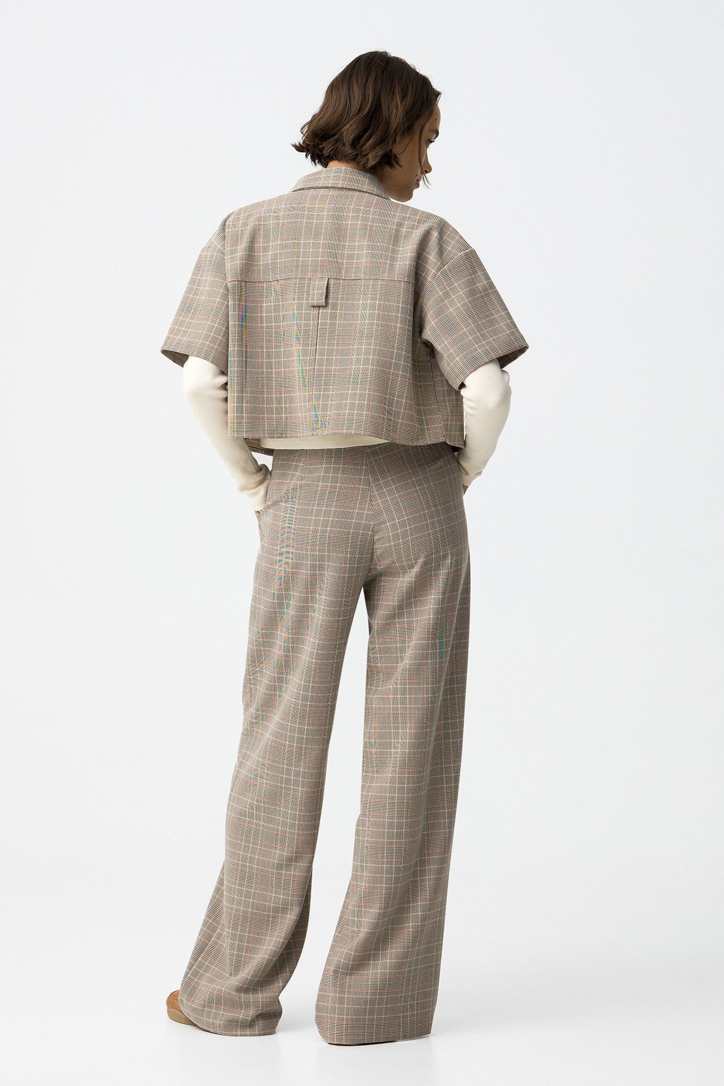 'Panny' Tailored Pleat Wide Leg Trouser - Rawhide