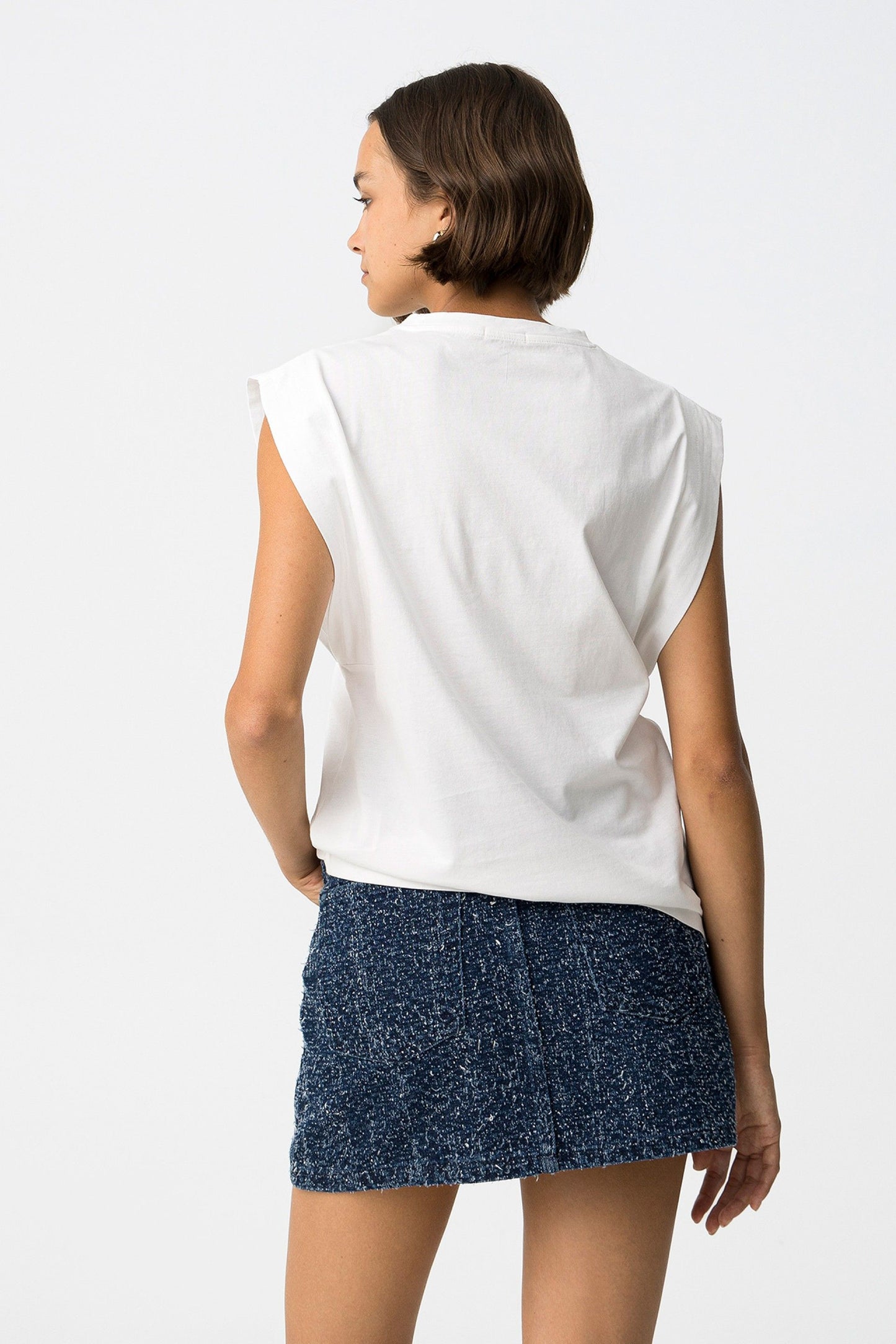 'Indigo' T-Shirt - White