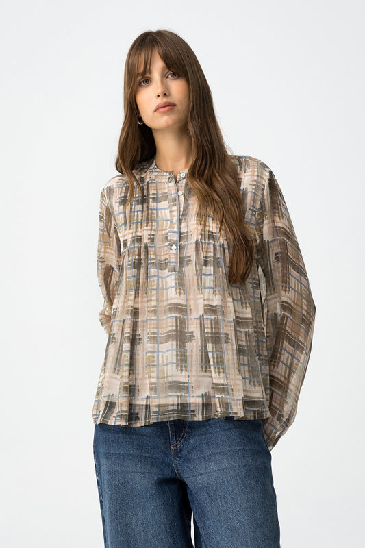 'Carmilde' Blouse - Tannin