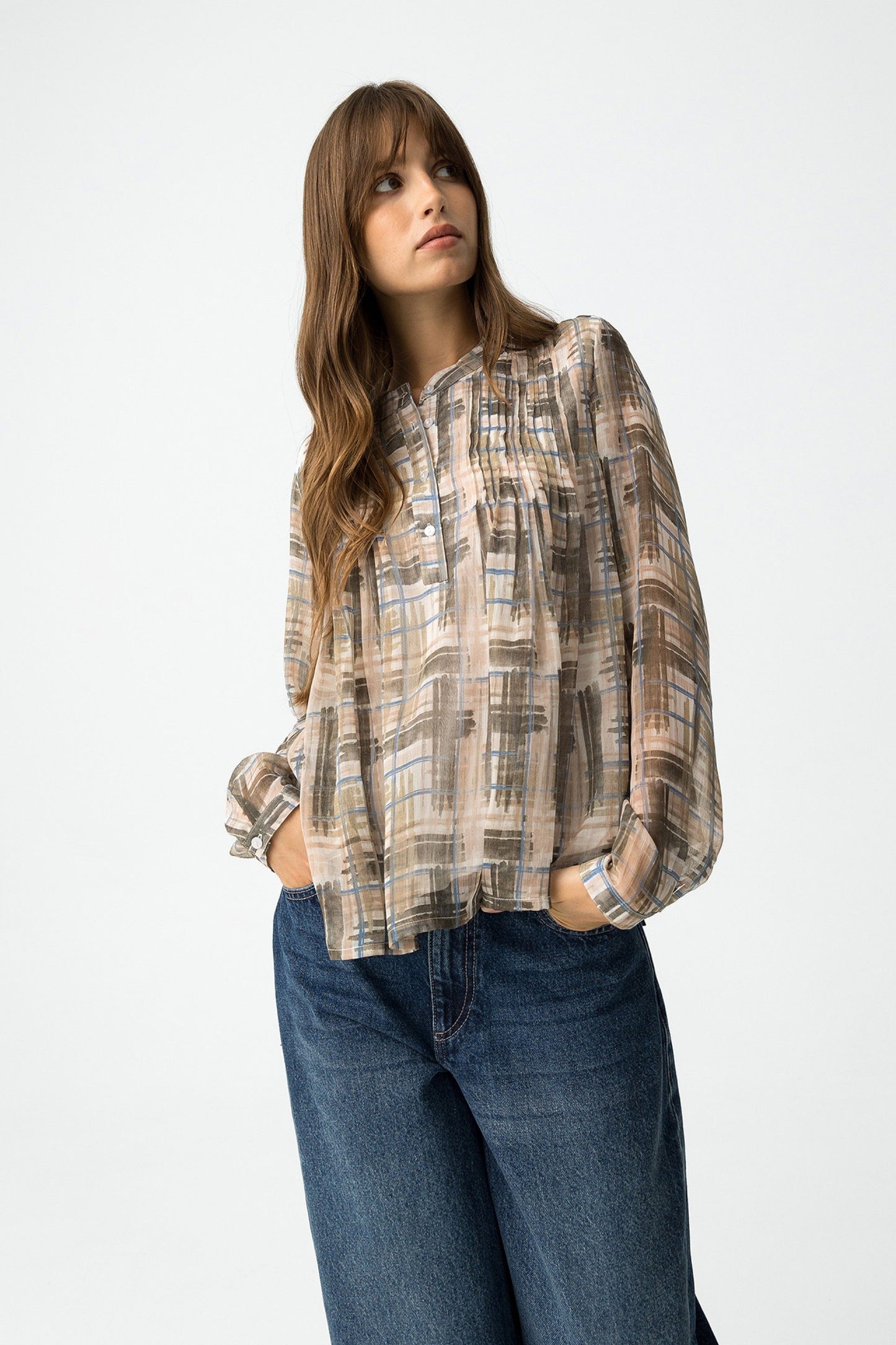'Carmilde' Blouse - Tannin