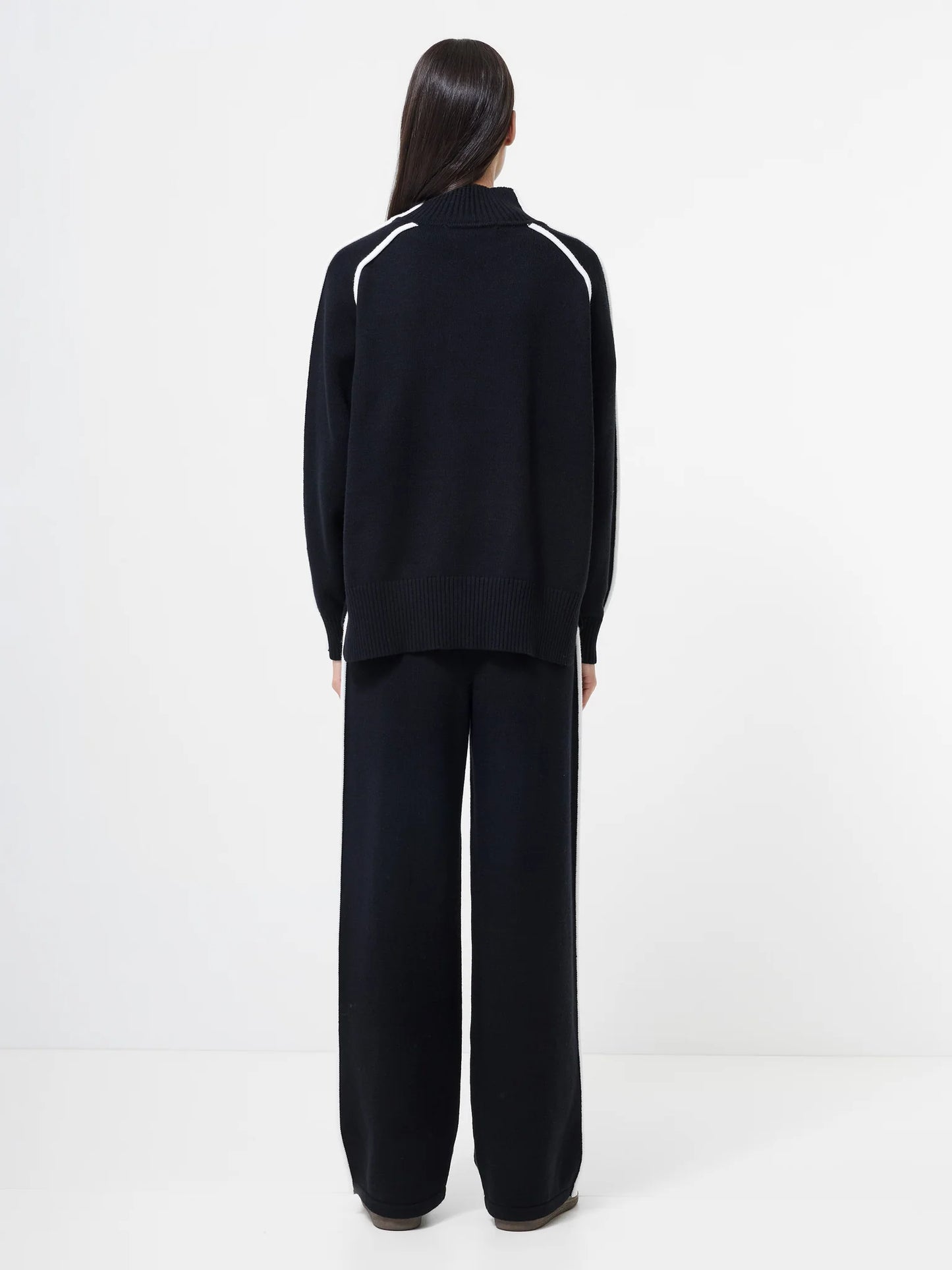 Jordan High Neck Long Sleeve Jumper - Black Porcelain