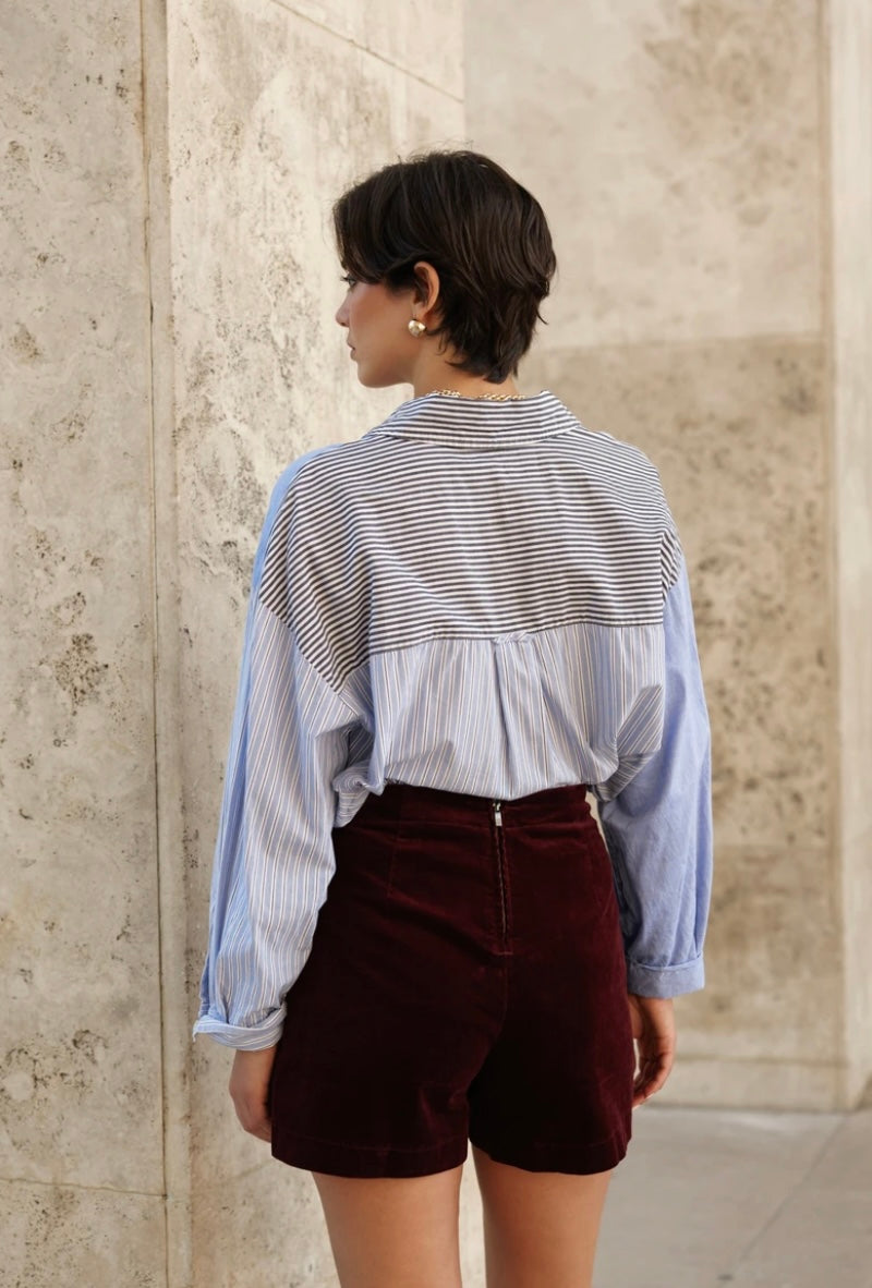 Orelle Corduroy Skort - Burgundy