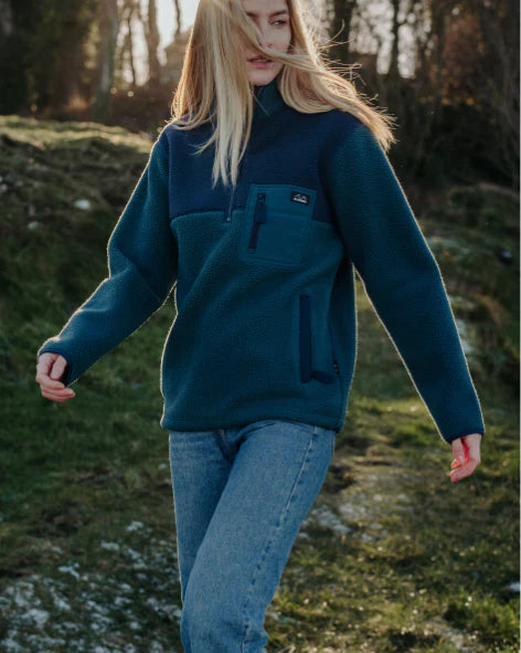 Polar 1/4 Zip Fleece - Teal