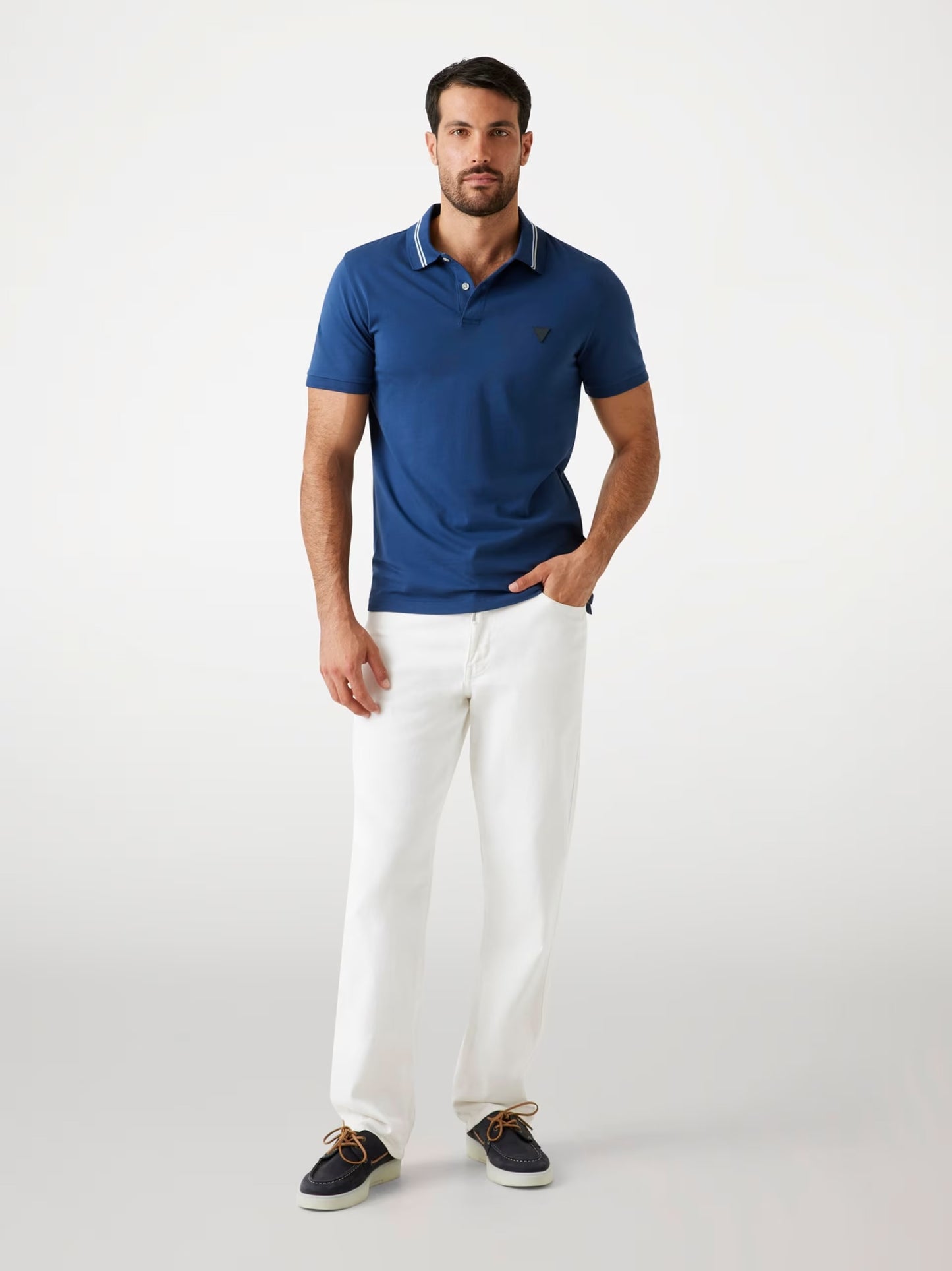 Nolan Slim-Fit Polo Shirt - Navy Blue