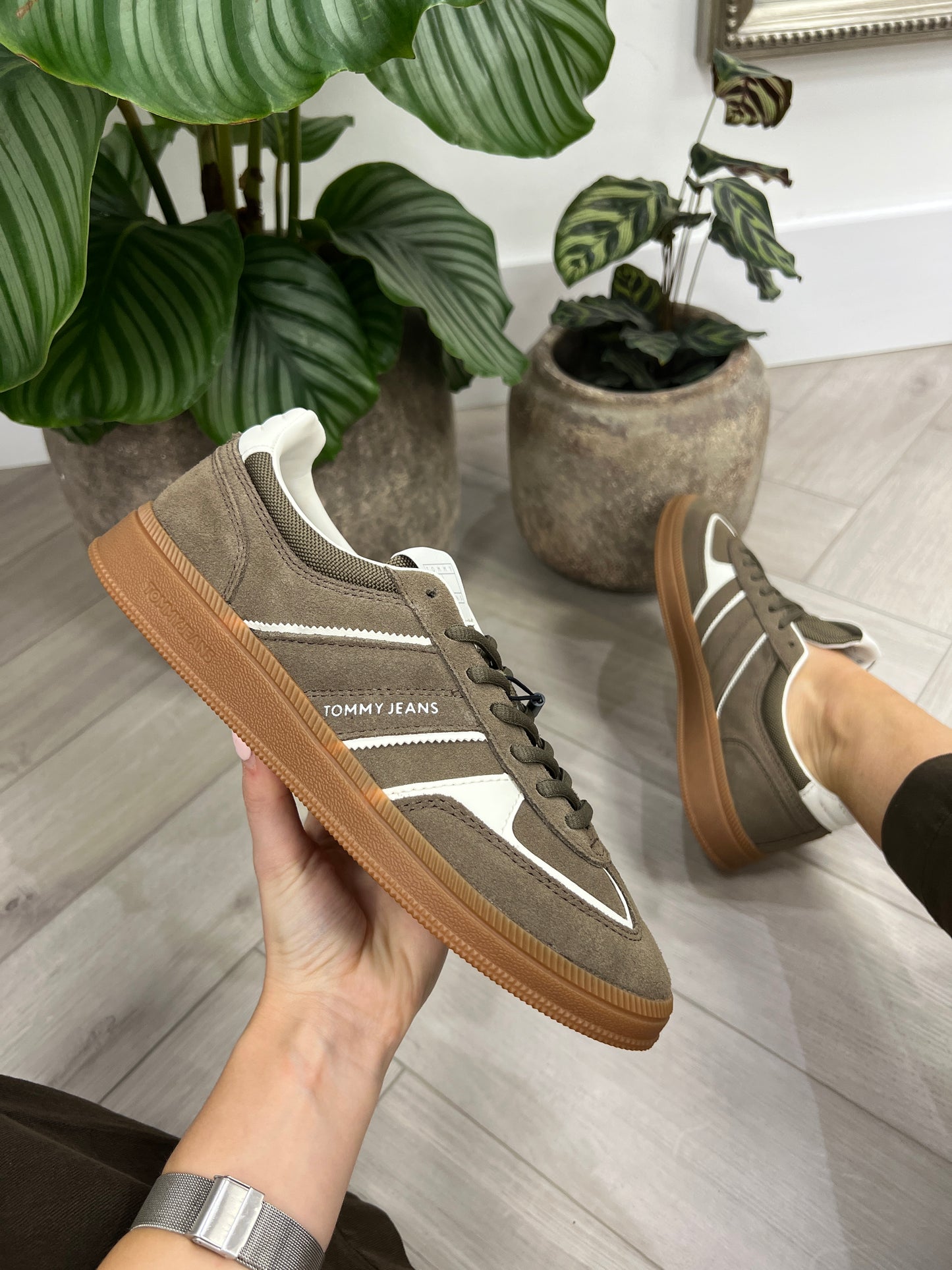 The Greenwich Suede Mixed Texture Trainers - Homestead