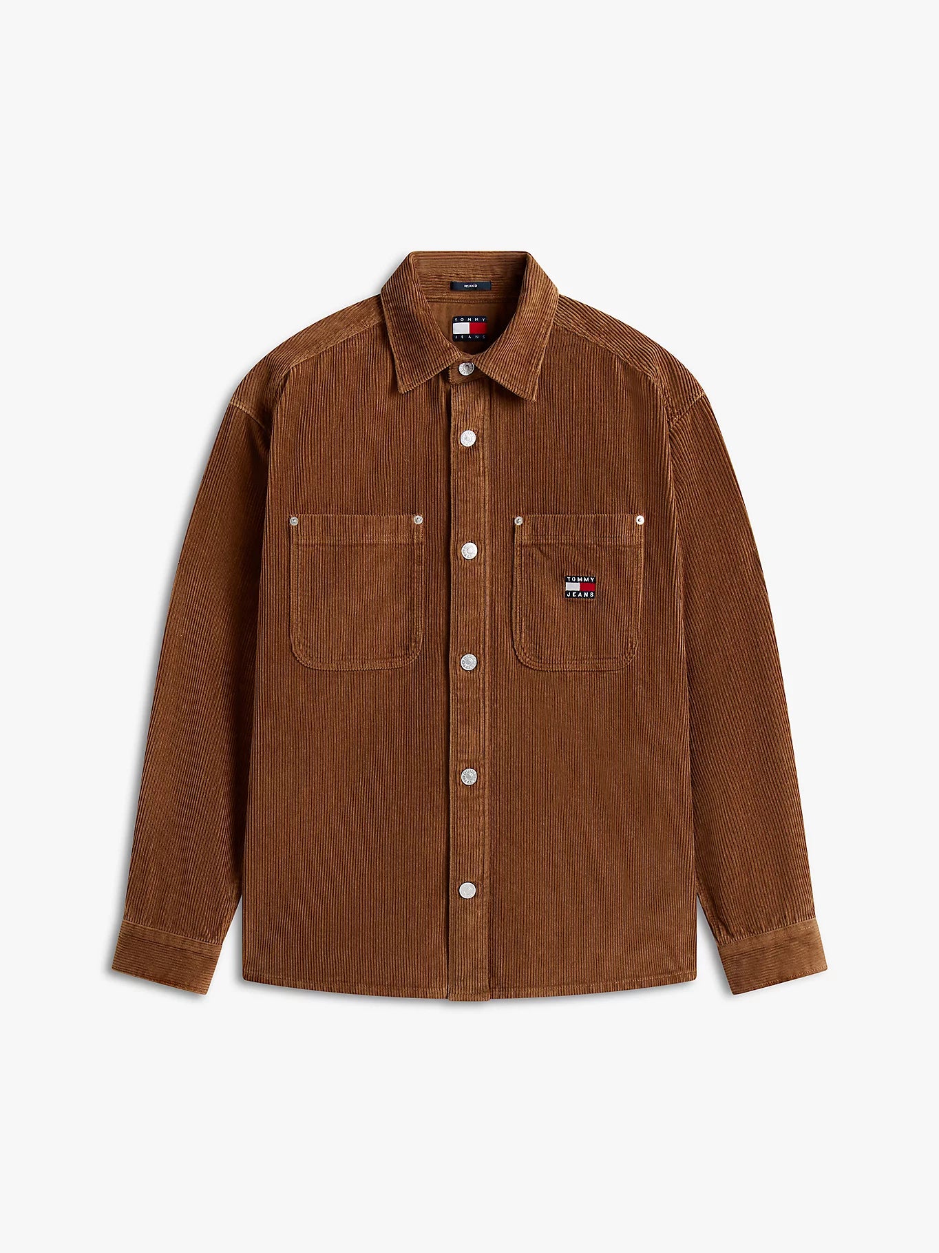 Logo Relaxed Fit Corduroy Shirt - Pecan Nut