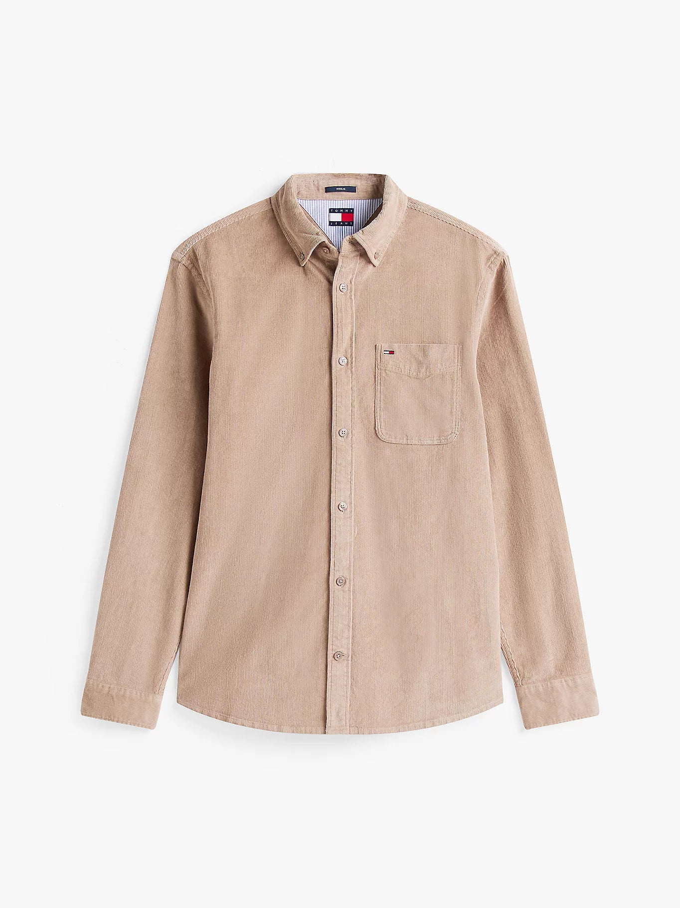 Regular Fit Corduroy Shirt - Coastal Taupe