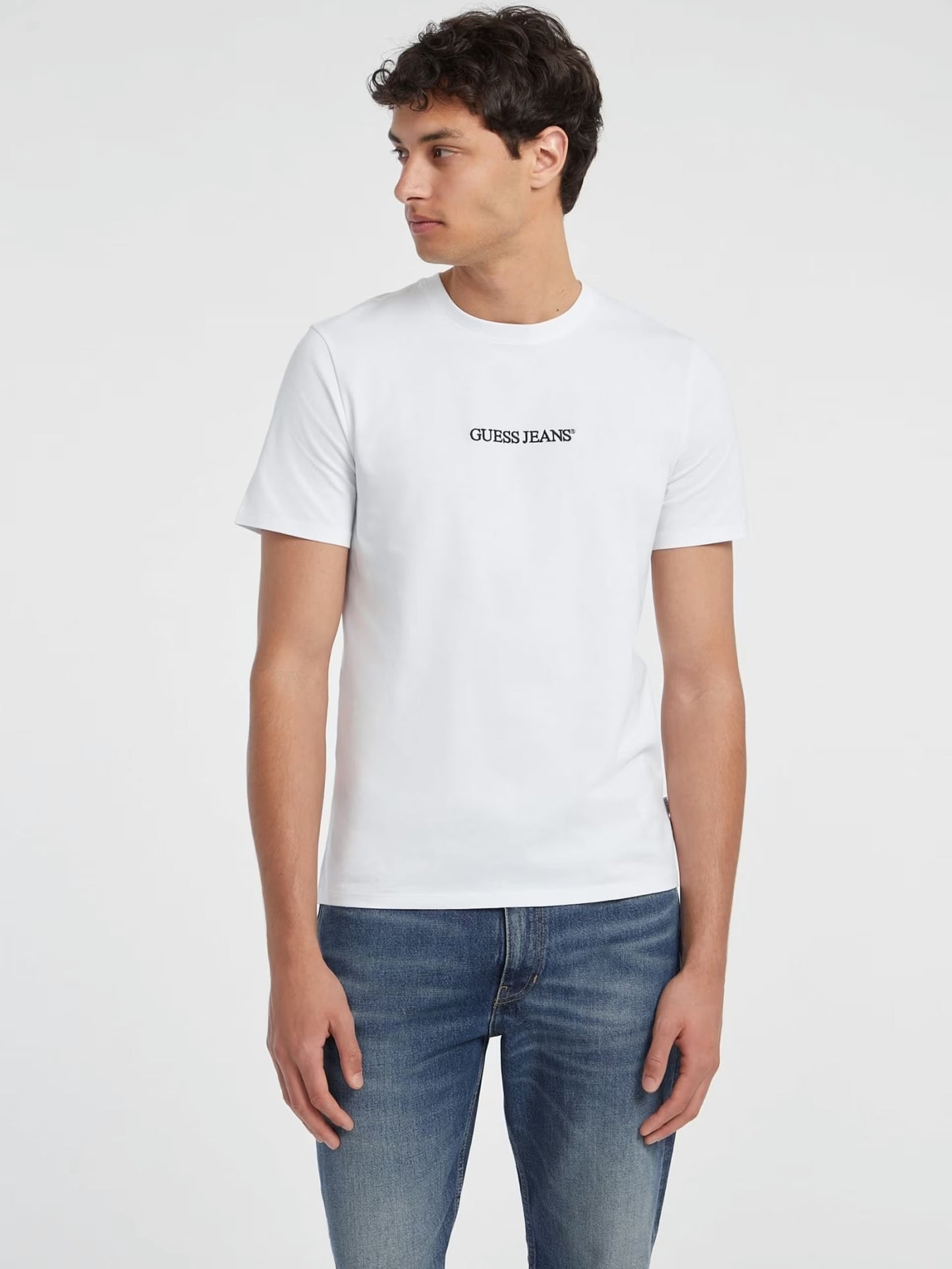 Slim Embroidered Logo T-Shirt - White