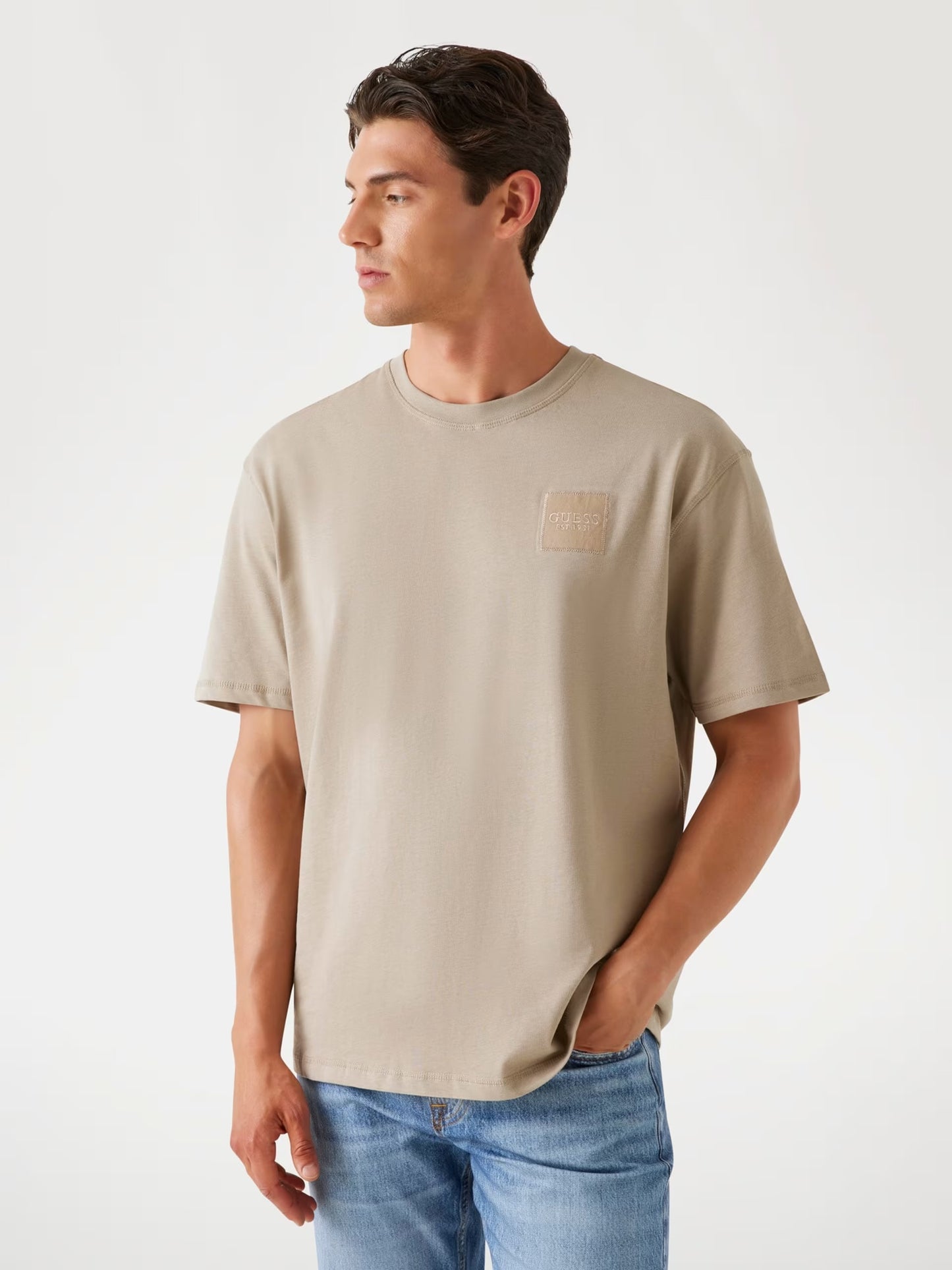 Oversized Fit T-Shirt - Beige