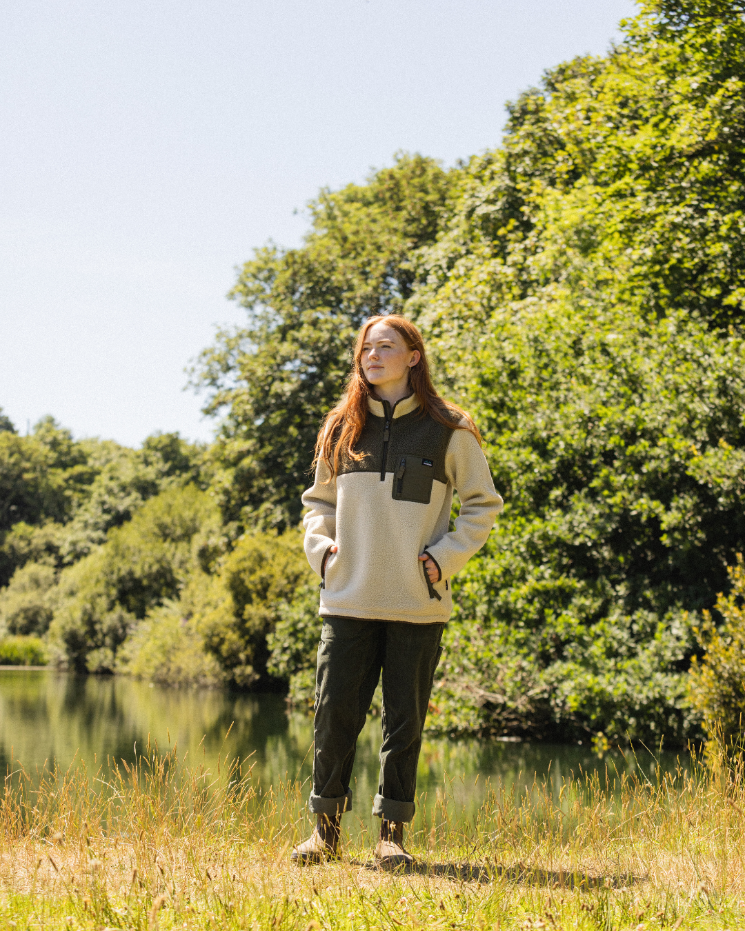 Polar 1/4 Zip Fleece - Sand