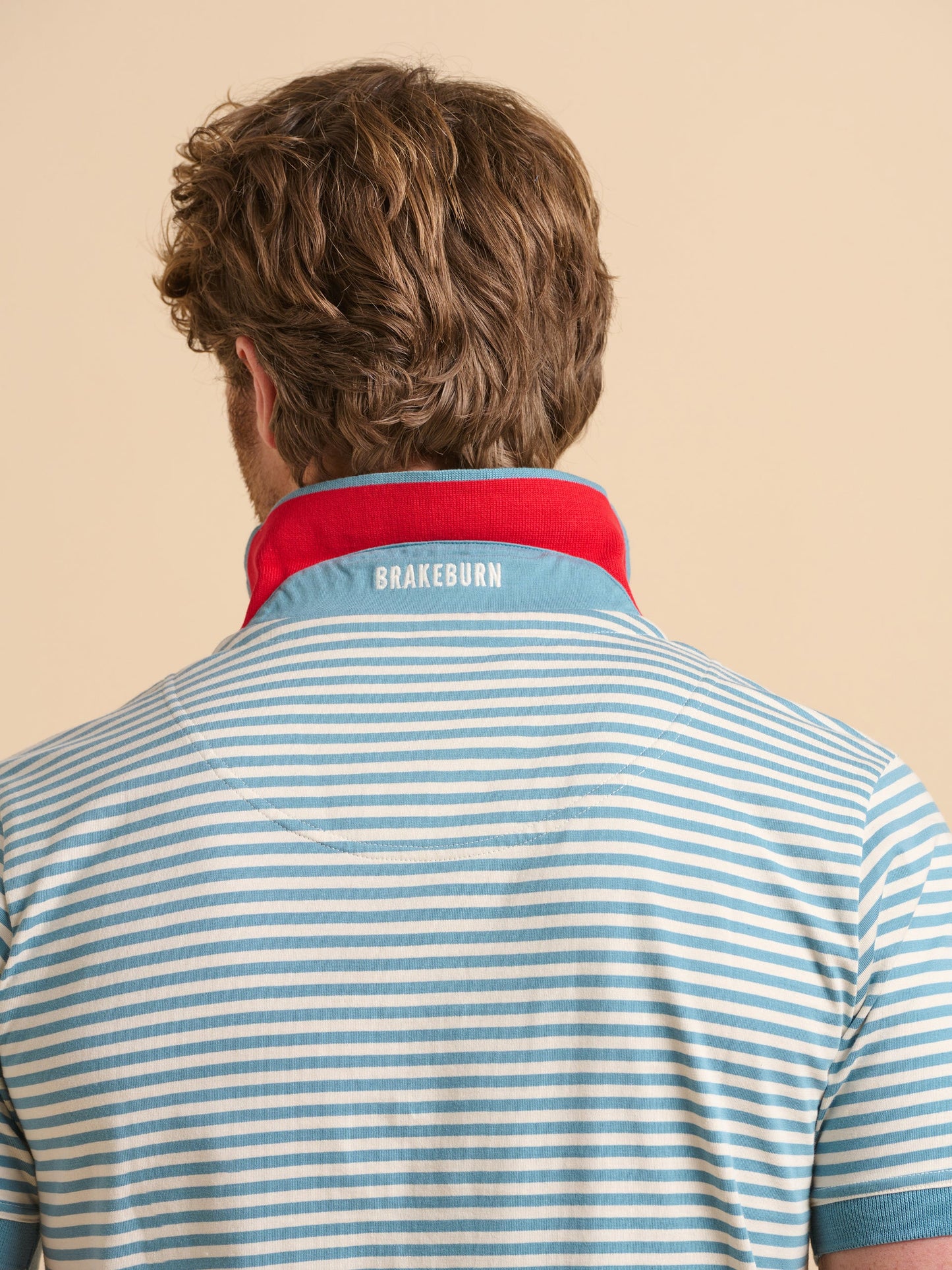 Smoke Blue Stripe Polo