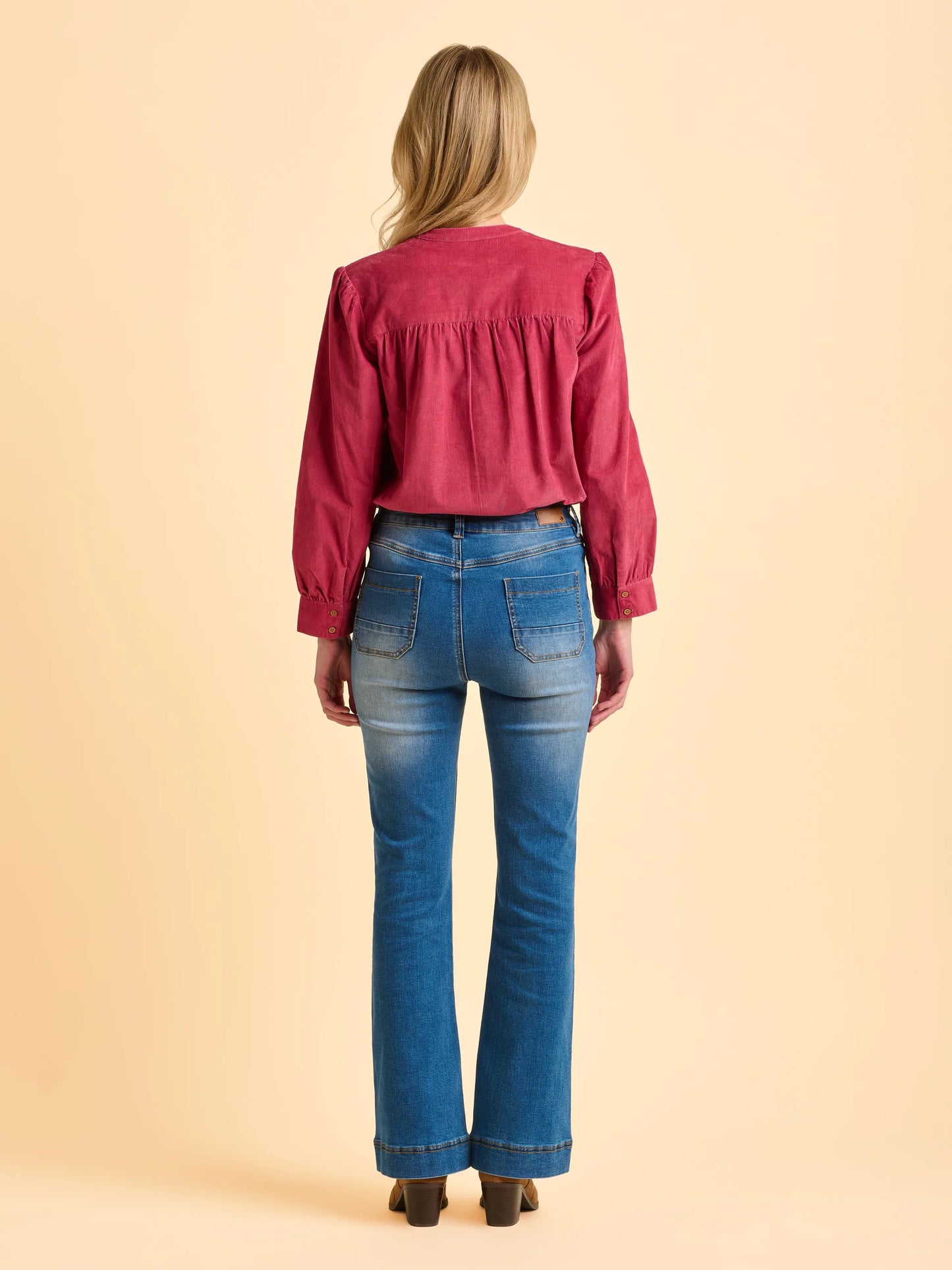 Lindsay Corduroy Blouse - Pink