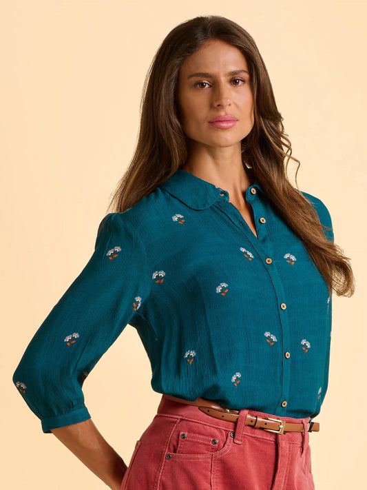 Brooke Blouse - Teal