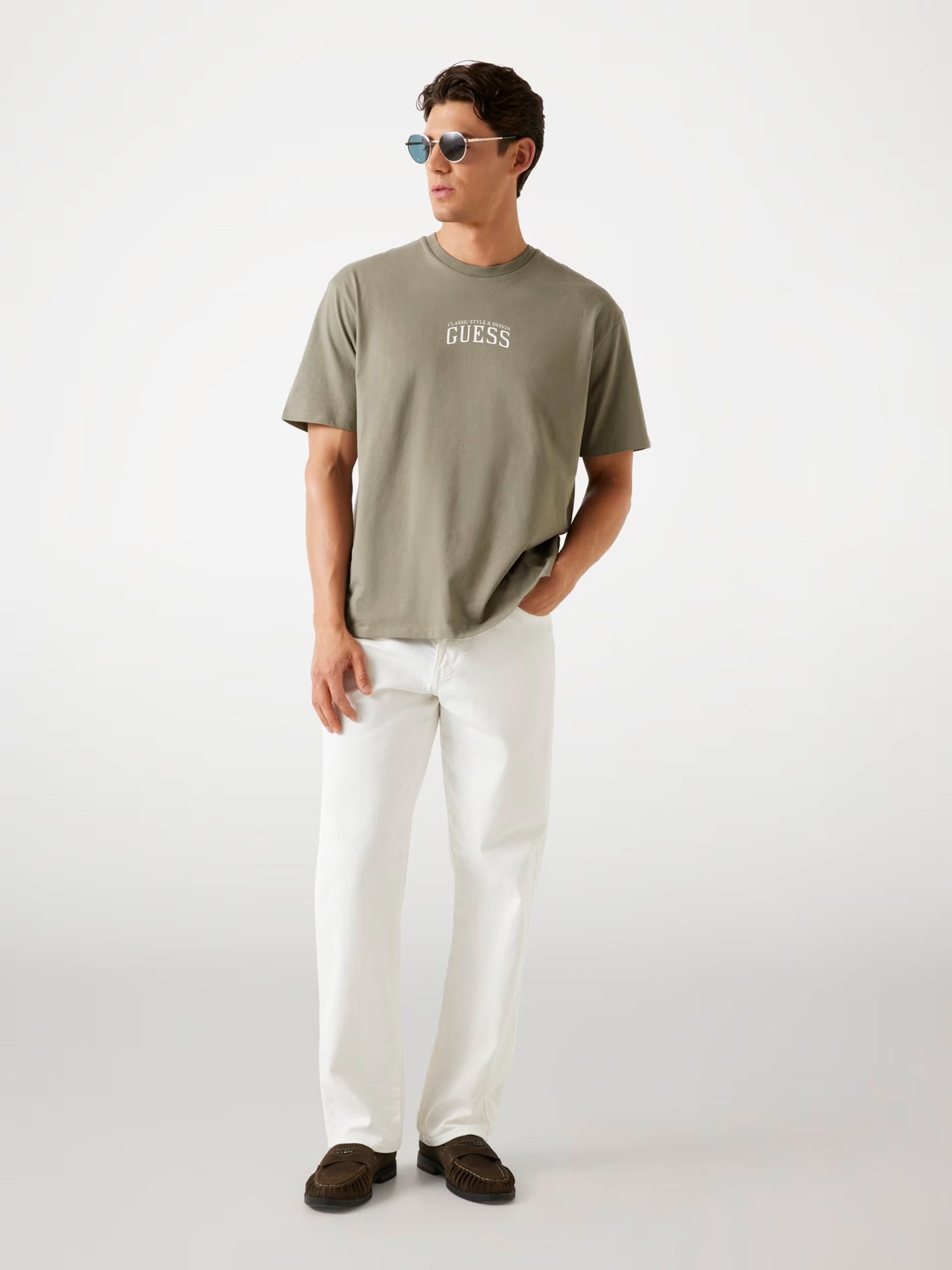 Embroidered Logo T-Shirt - Olive Green