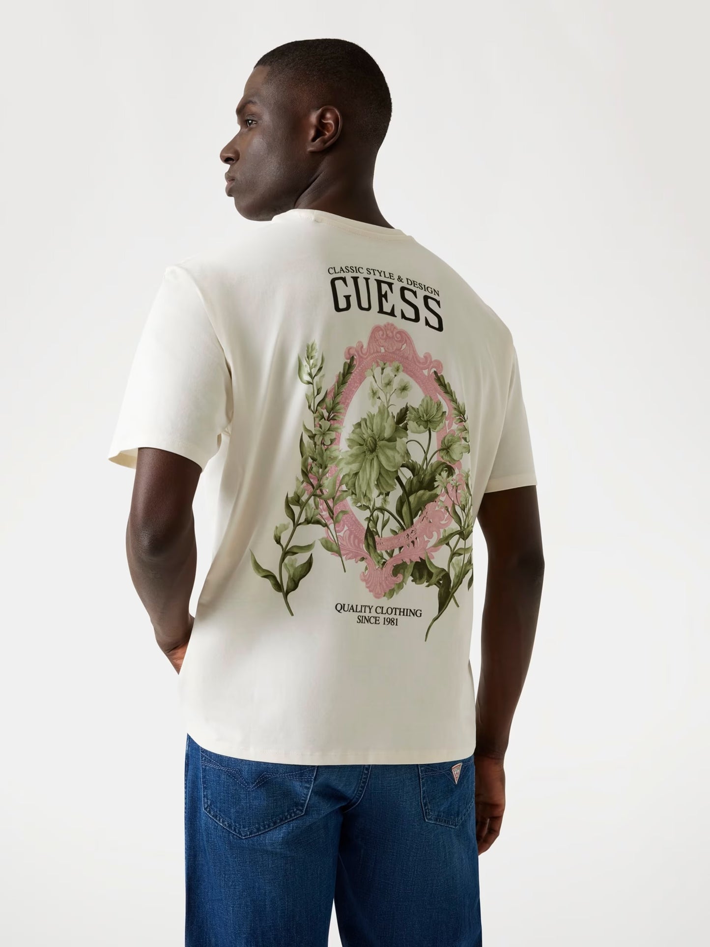 Embroidered Logo T-Shirt - Multi Beige