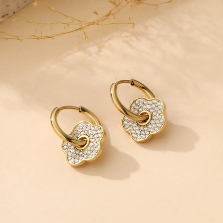 Rafaëlle Golden Diamanté Huggies