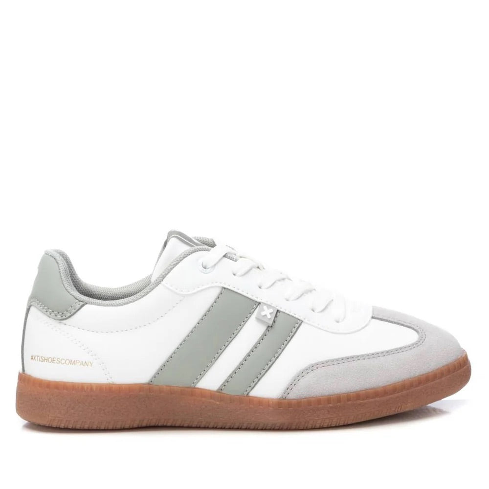 XTI Double Stripe Trainer - Khaki 143485