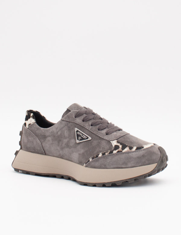 Kate Appleby ‘Berk’ Trainer - Pewter Leopard