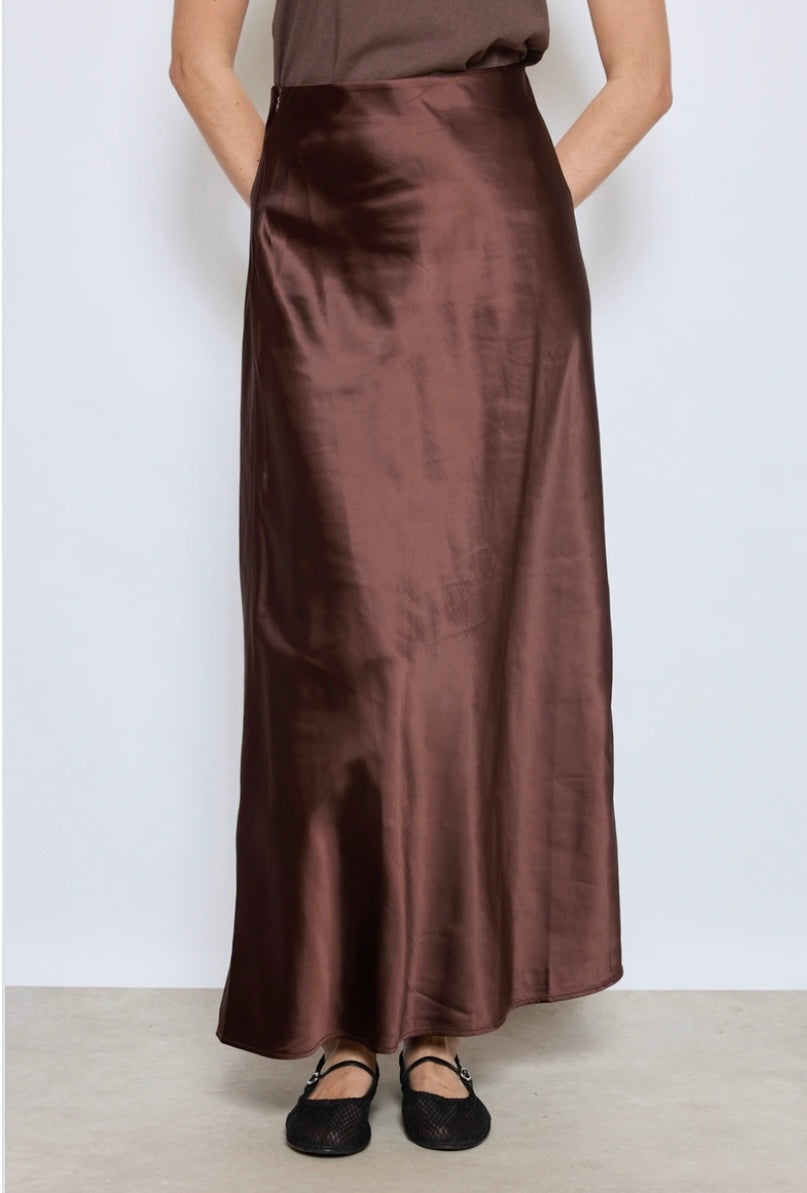 Evie Skirt - Chocolate Brown