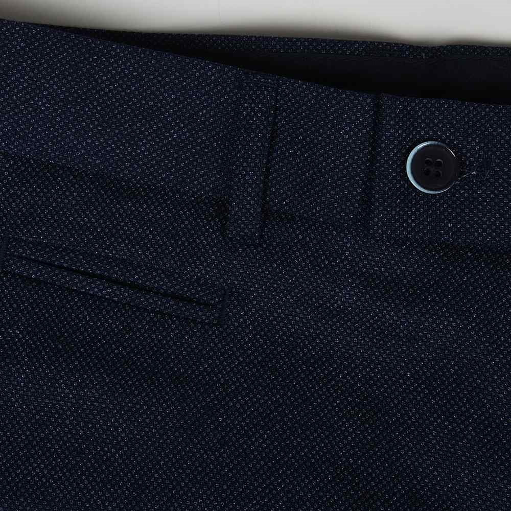 Tapered Fit Blue Birdseye M&M Trouser