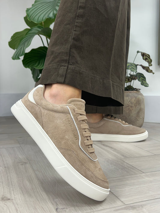 Suede Cupsole Trainers - Coastal Taupe