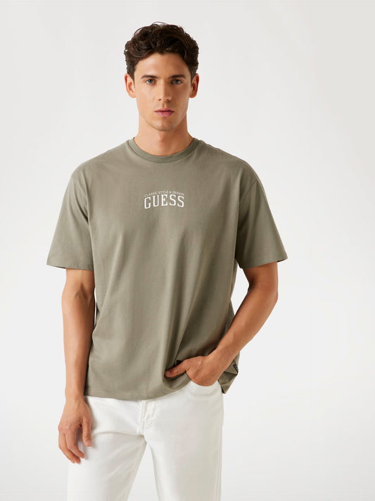 Embroidered Logo T-Shirt - Olive Green