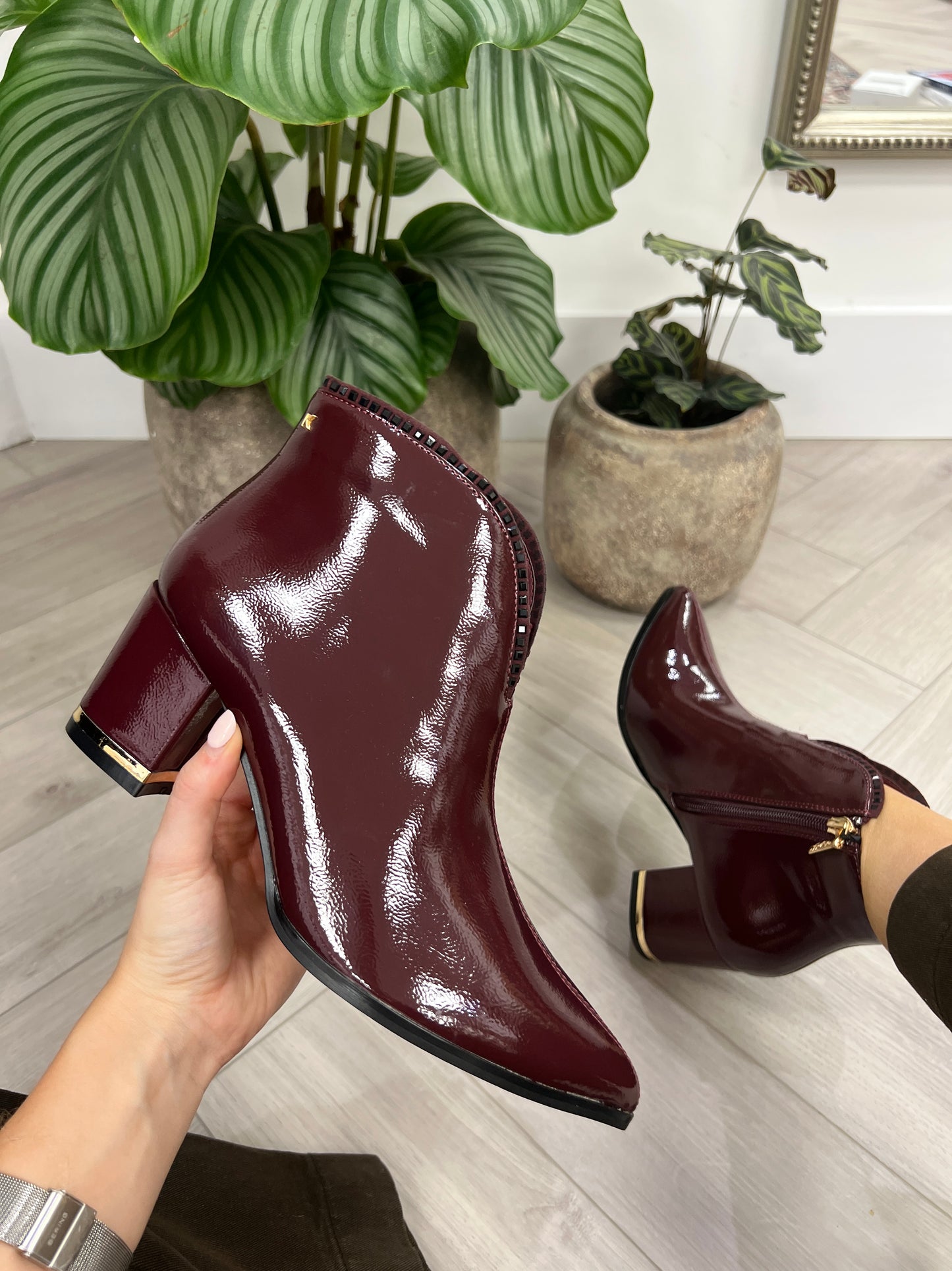 Kate Appleby ‘Bethesda’ Ankle Boot - Damson