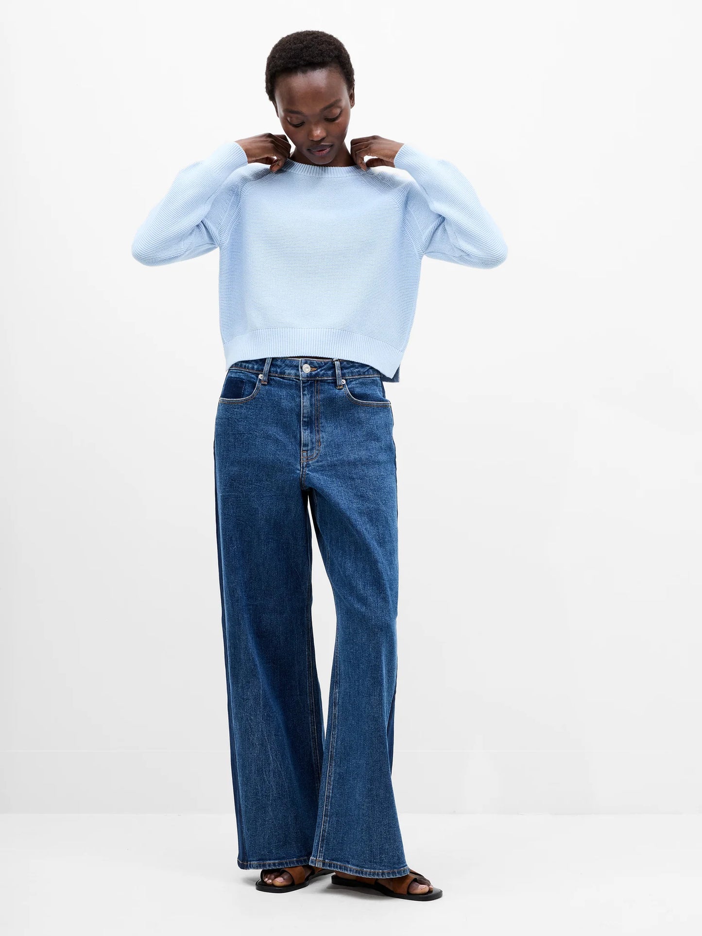 Lilly Mozart Crew Neck Jumper - Arctic Blue