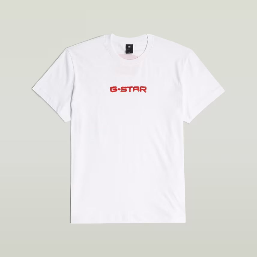 Gel Print T-Shirt - White