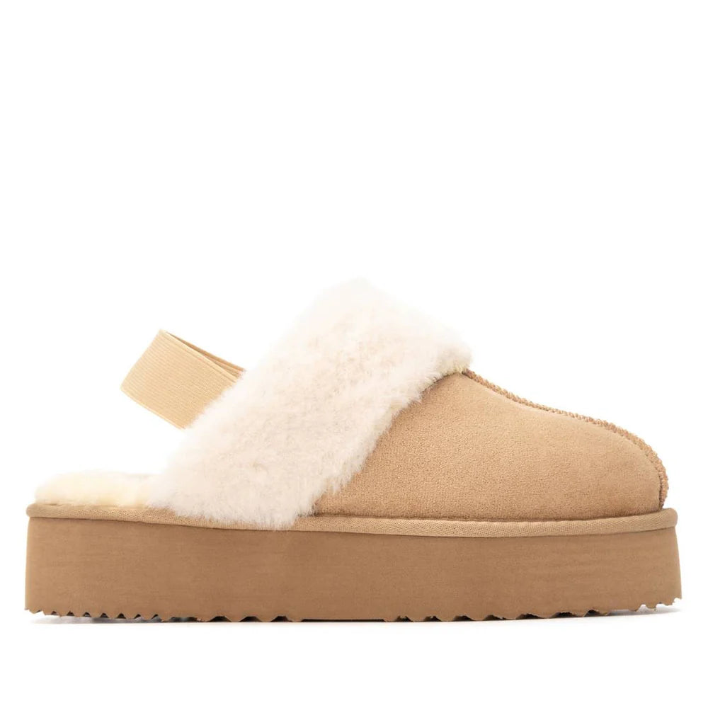 XTI 144440 Beige Microfibre Slingback Slipper - Beige