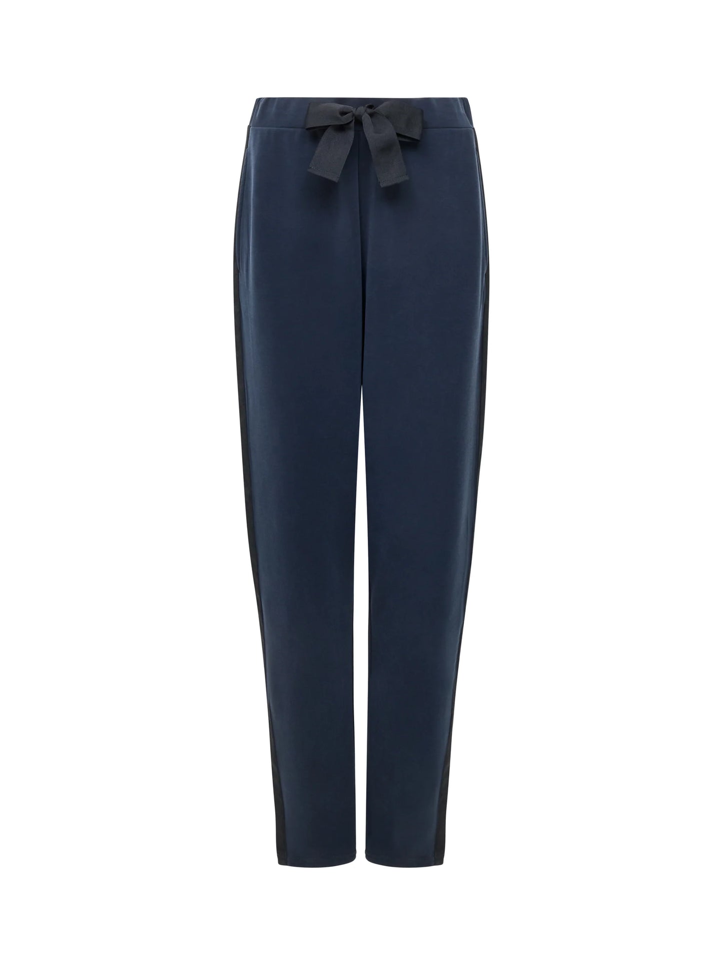 Wren Side Trim Tie Waist Trousers - Navy/Black