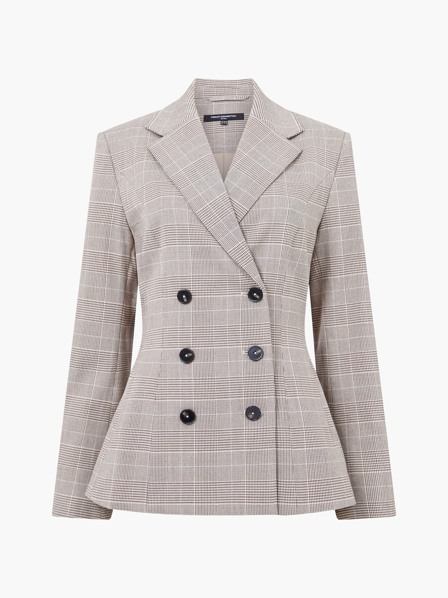 Chester Check Cinched Blazer - Brown Multi